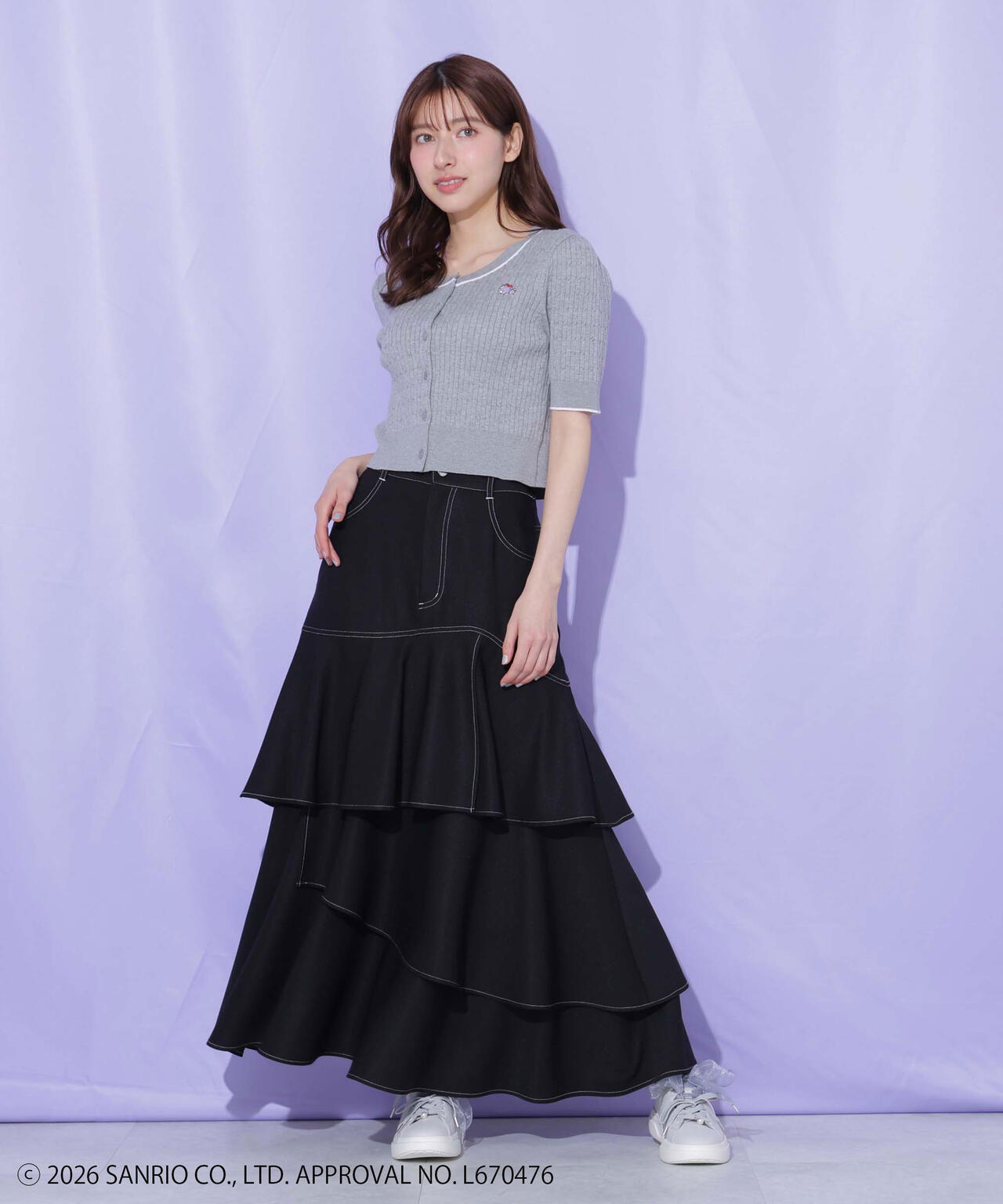 【6/12 10:00~6/15 SPECIAL COUPON 対象商品】タイニーチャムミニケーブルカーデトップス