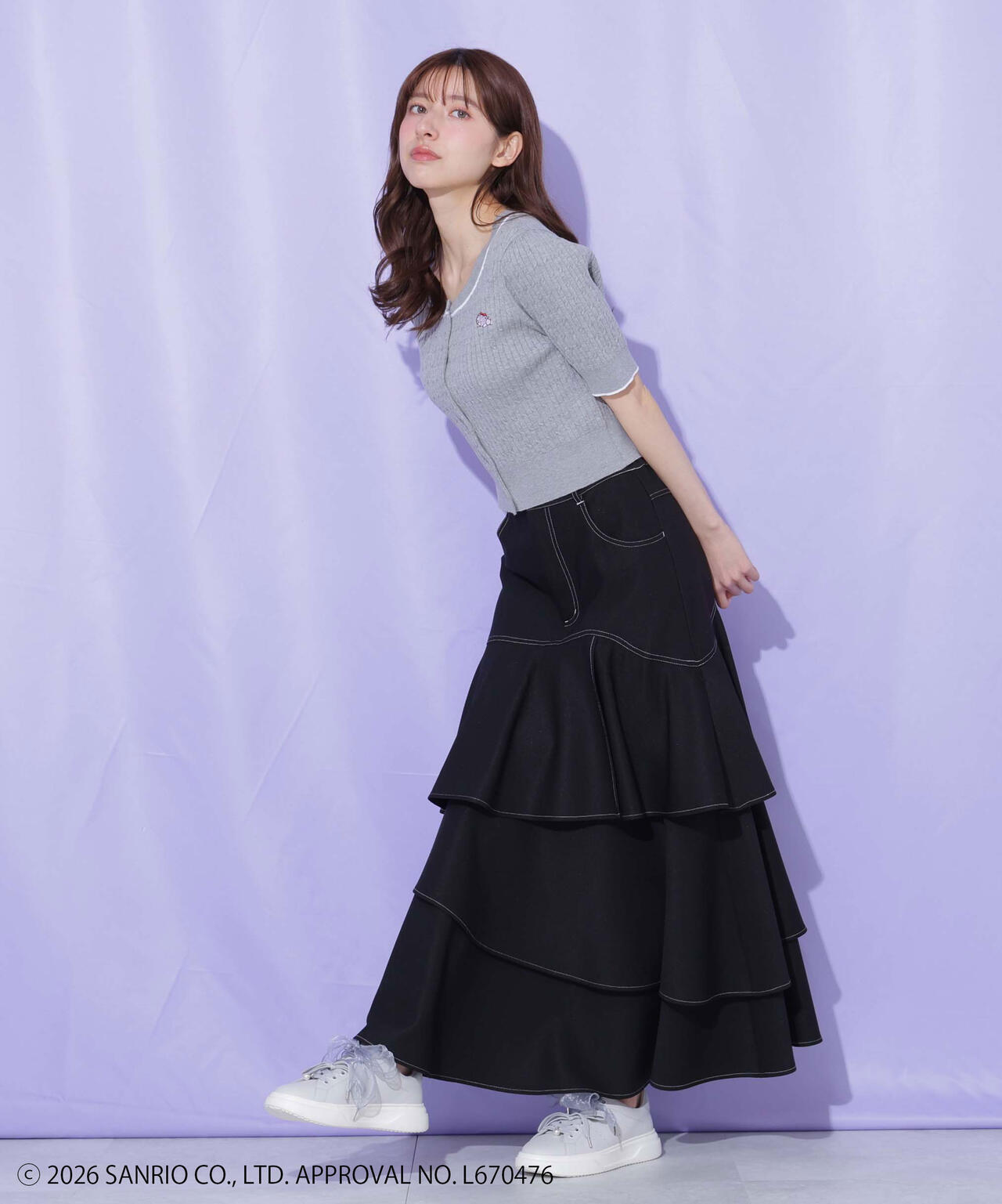 【6/12 10:00~6/15 SPECIAL COUPON 対象商品】タイニーチャムミニケーブルカーデトップス