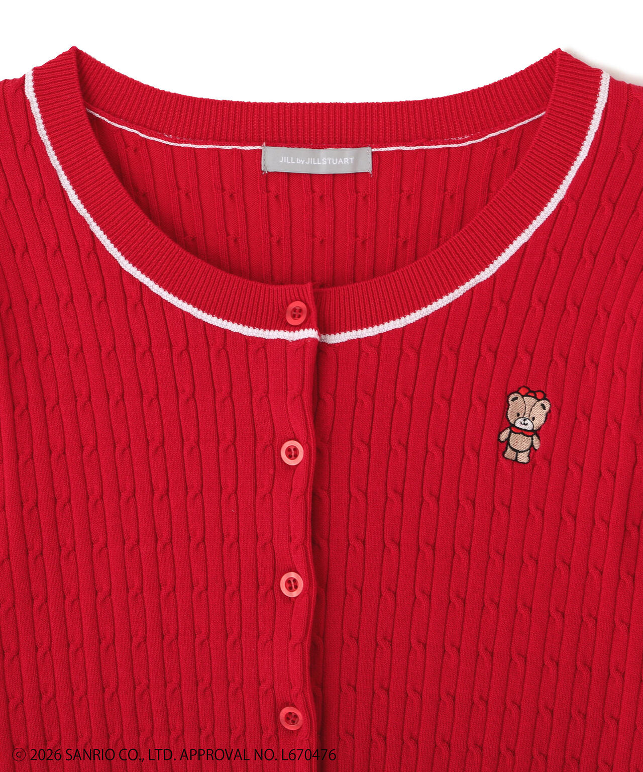 タイニーチャムミニケーブルカーデトップス