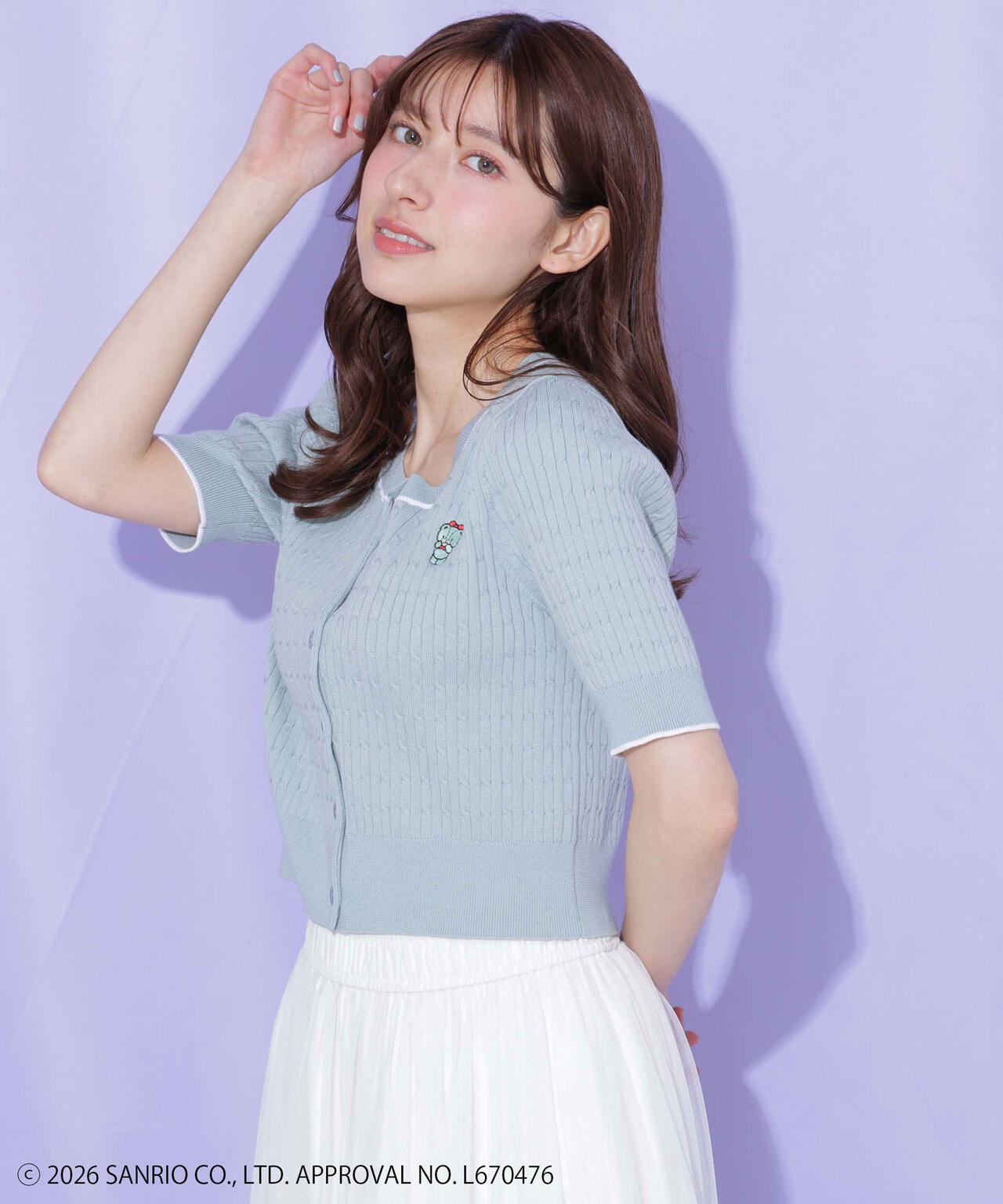 タイニーチャムミニケーブルカーデトップス