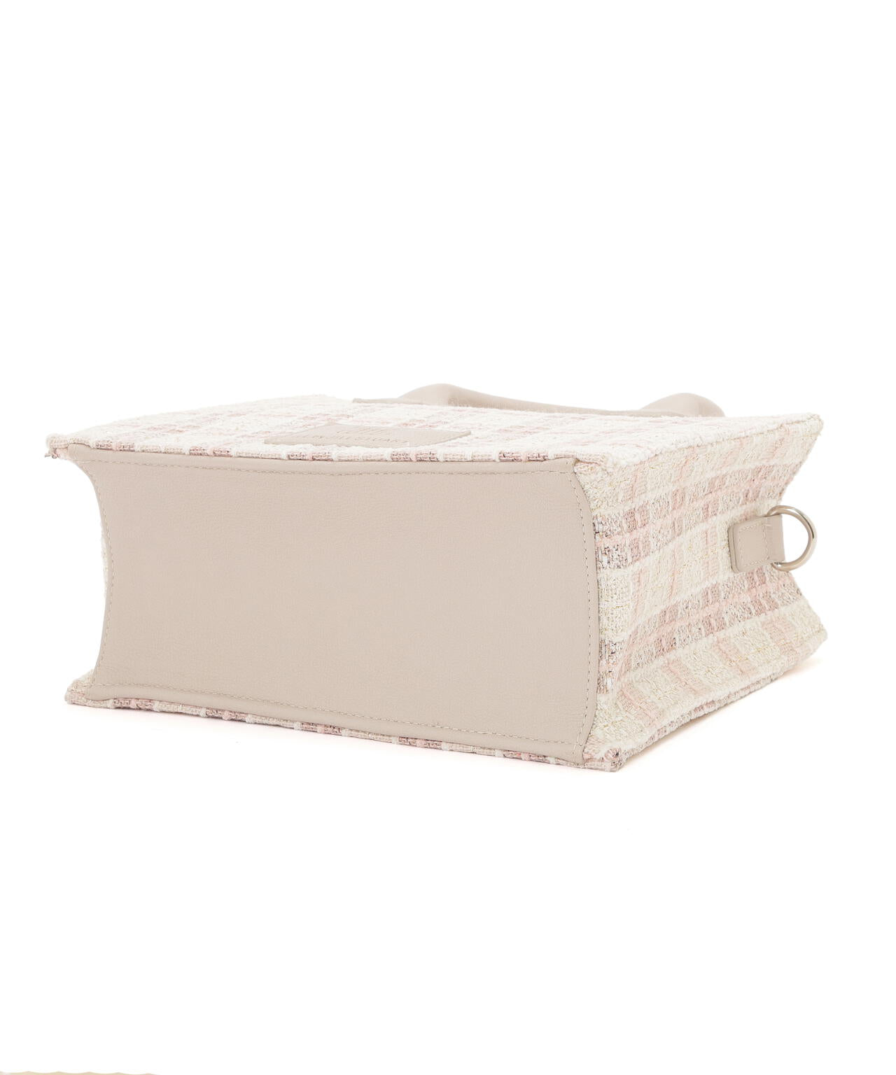 ツイードチェックトートバッグ