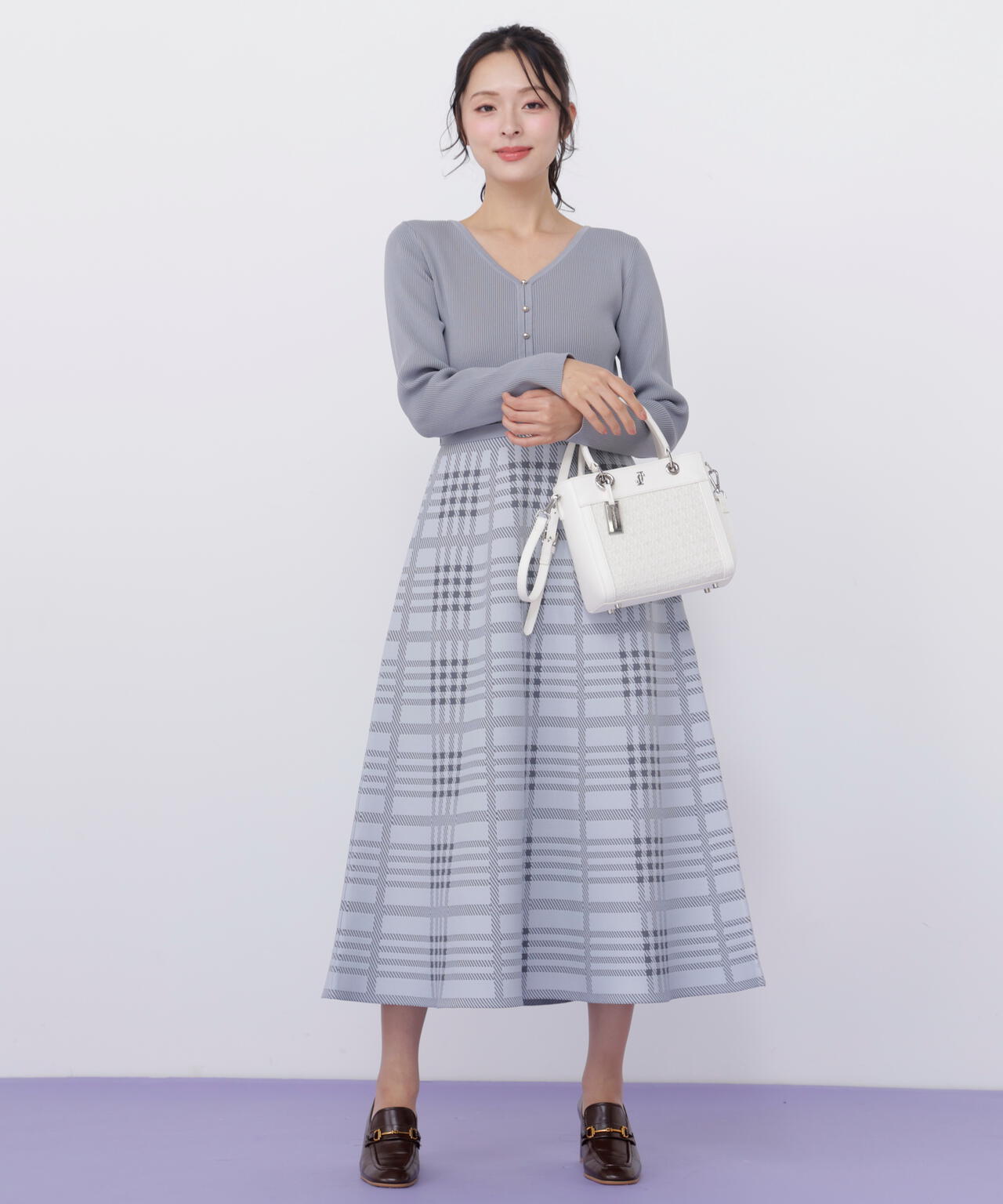 クロスJツイードトートバッグ