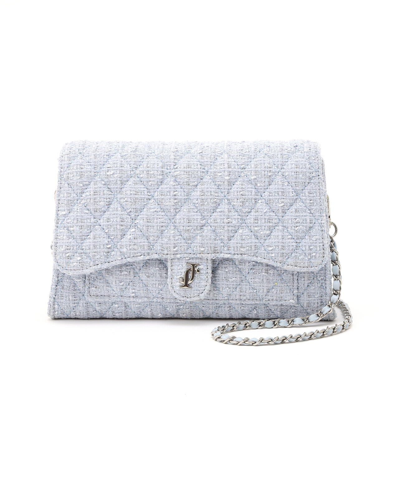 ツイードキルティングチェーンバッグ