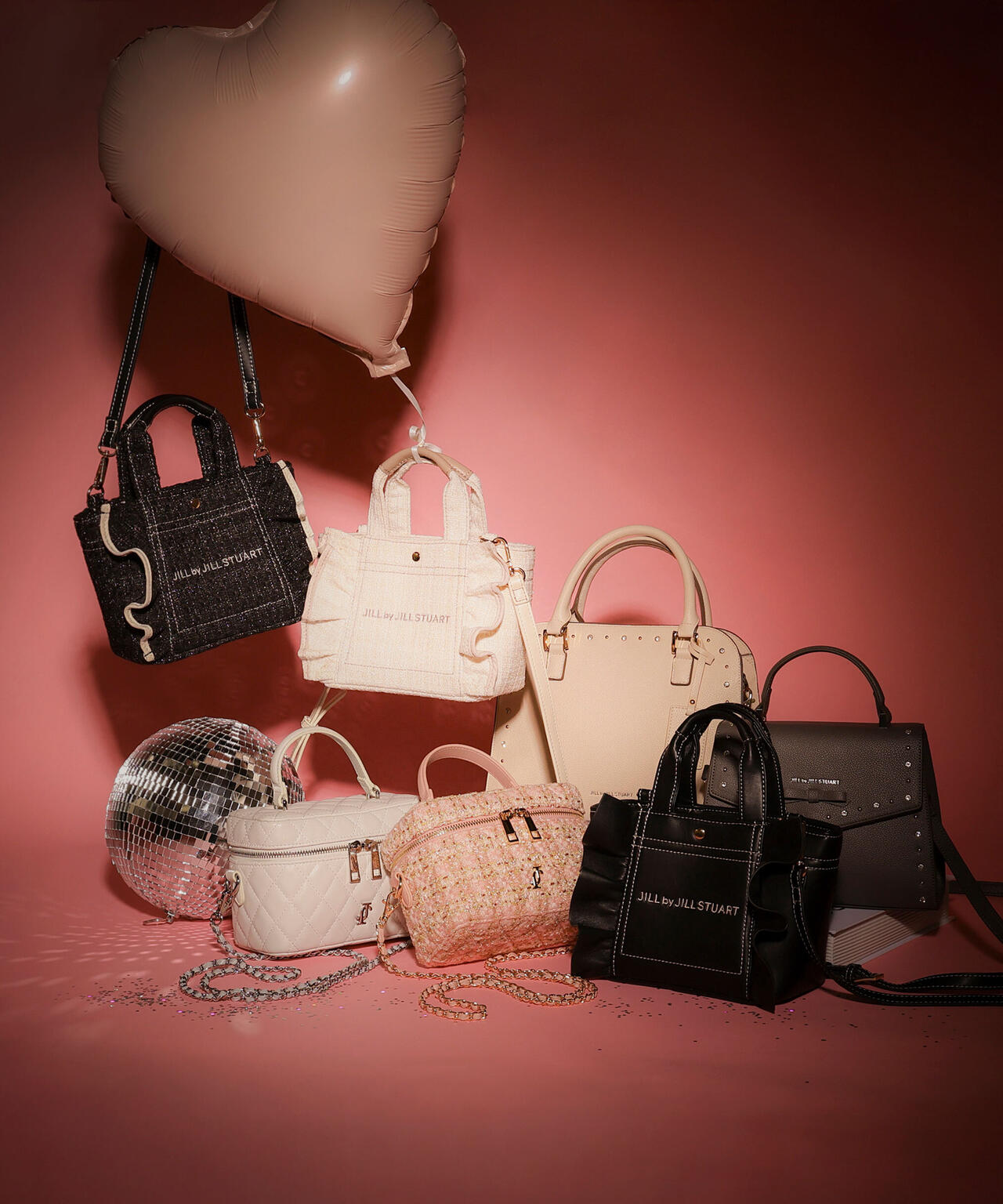 <フリルトートミニ>ツイード