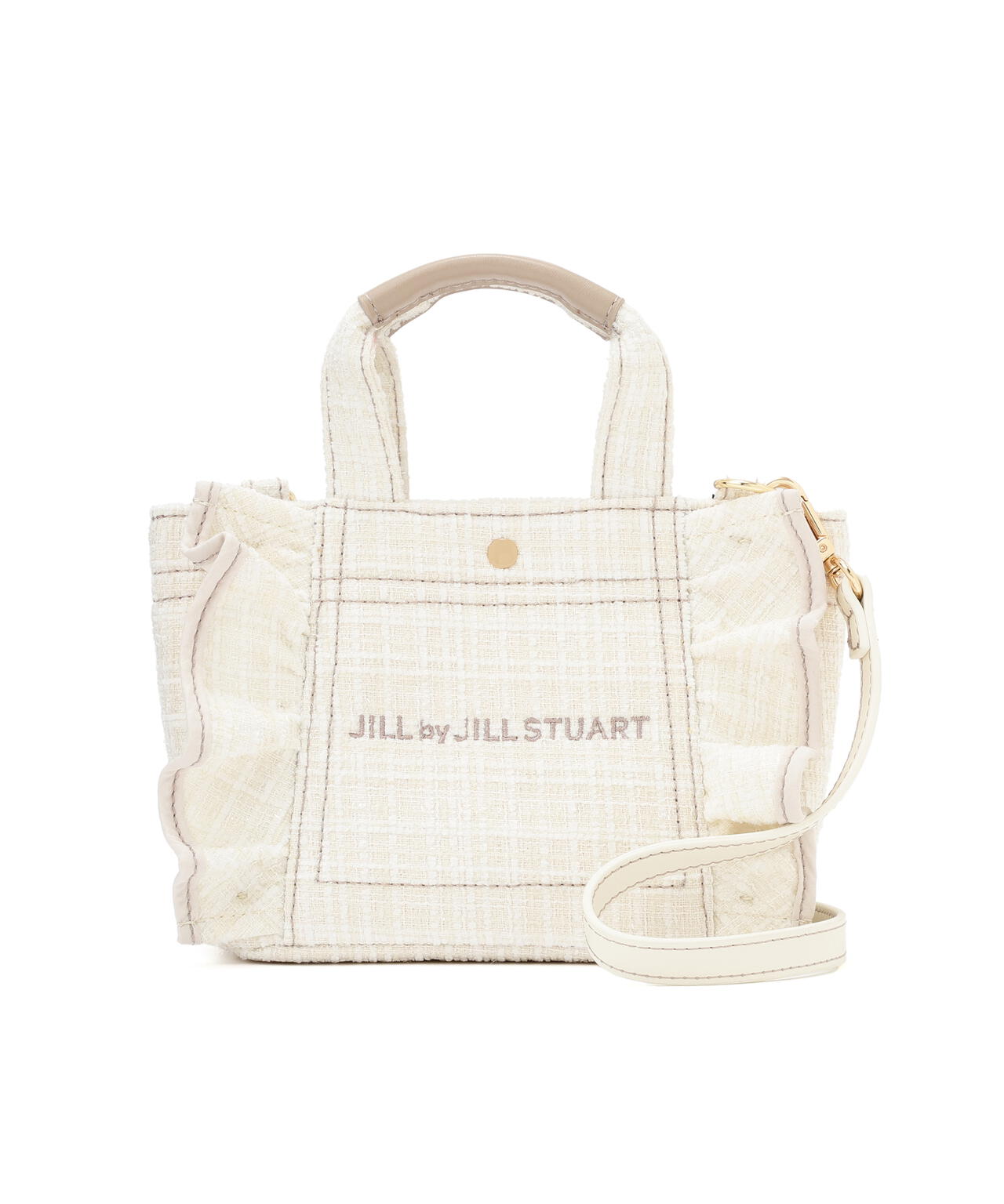 <フリルトートミニ>ツイード