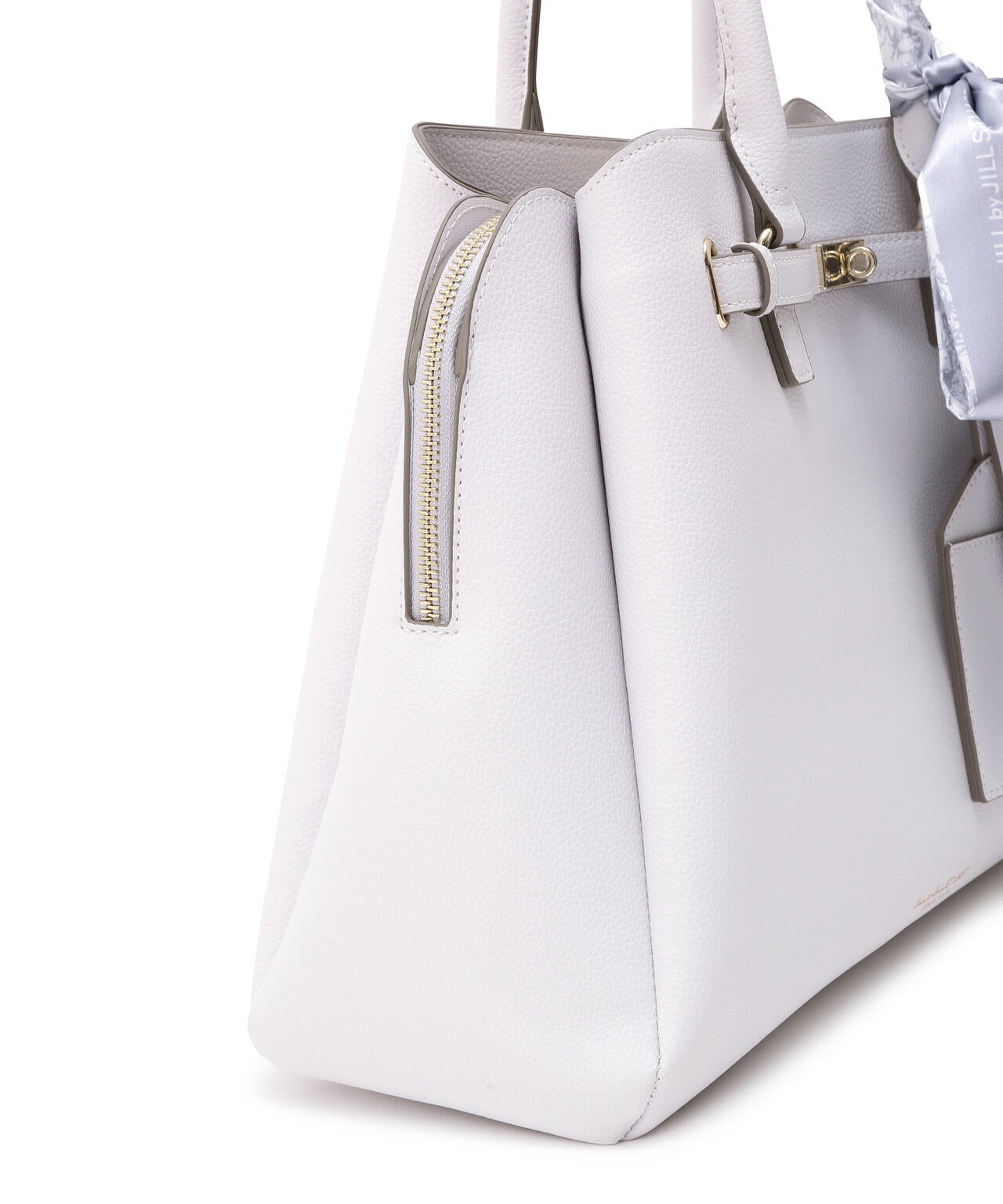 スカーフ付きベルテッドトート