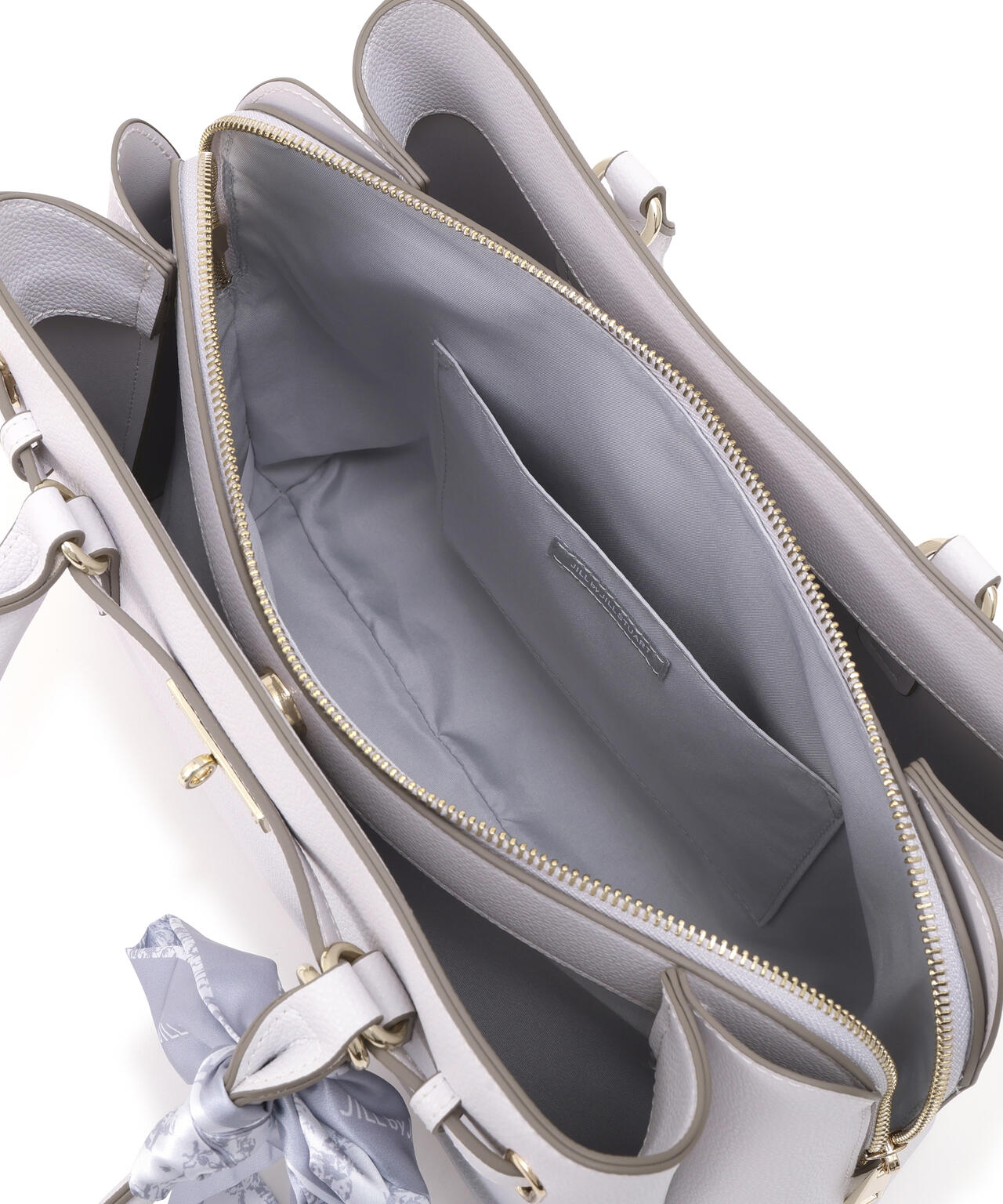 スカーフ付きベルテッドトート