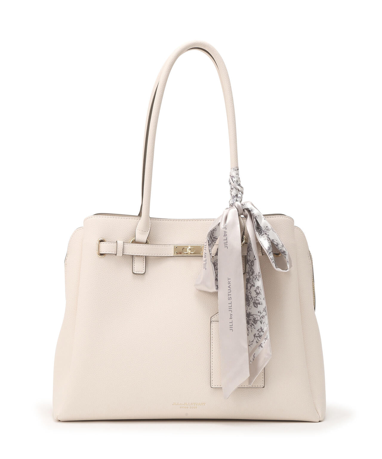 スカーフ付きベルテッドトート