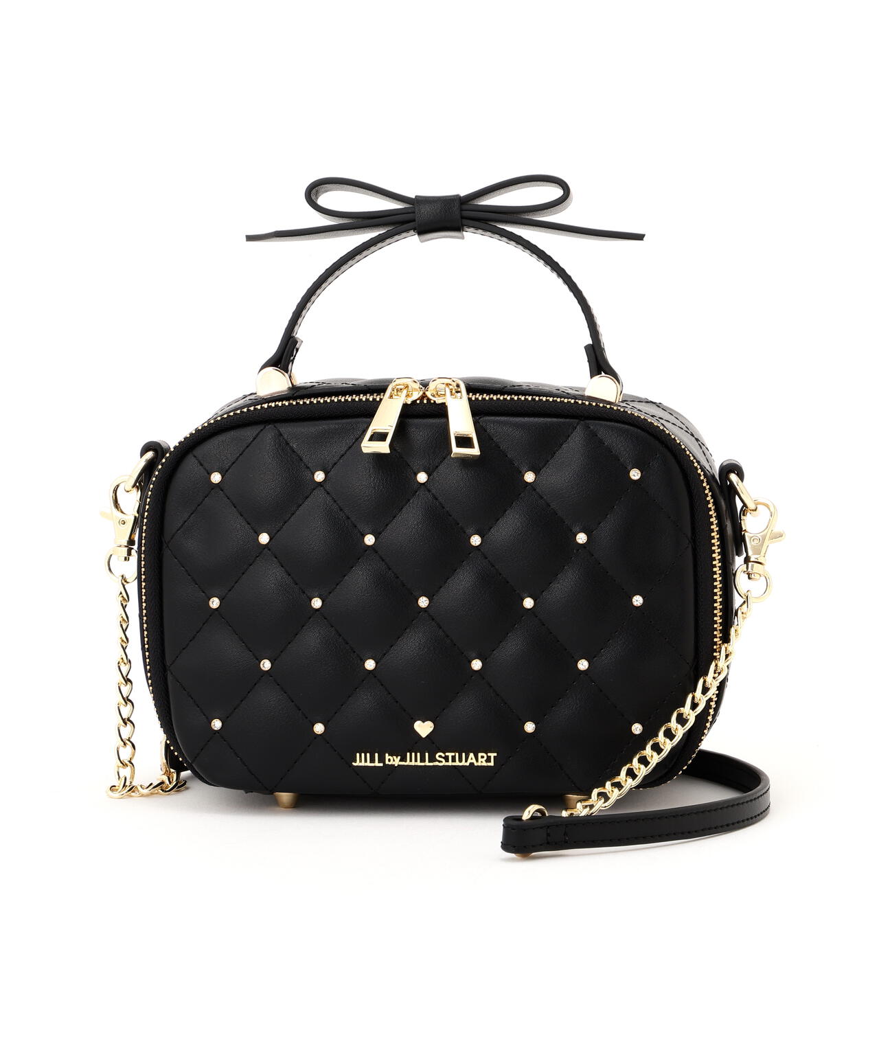 キルティングビジュースクエアバッグ