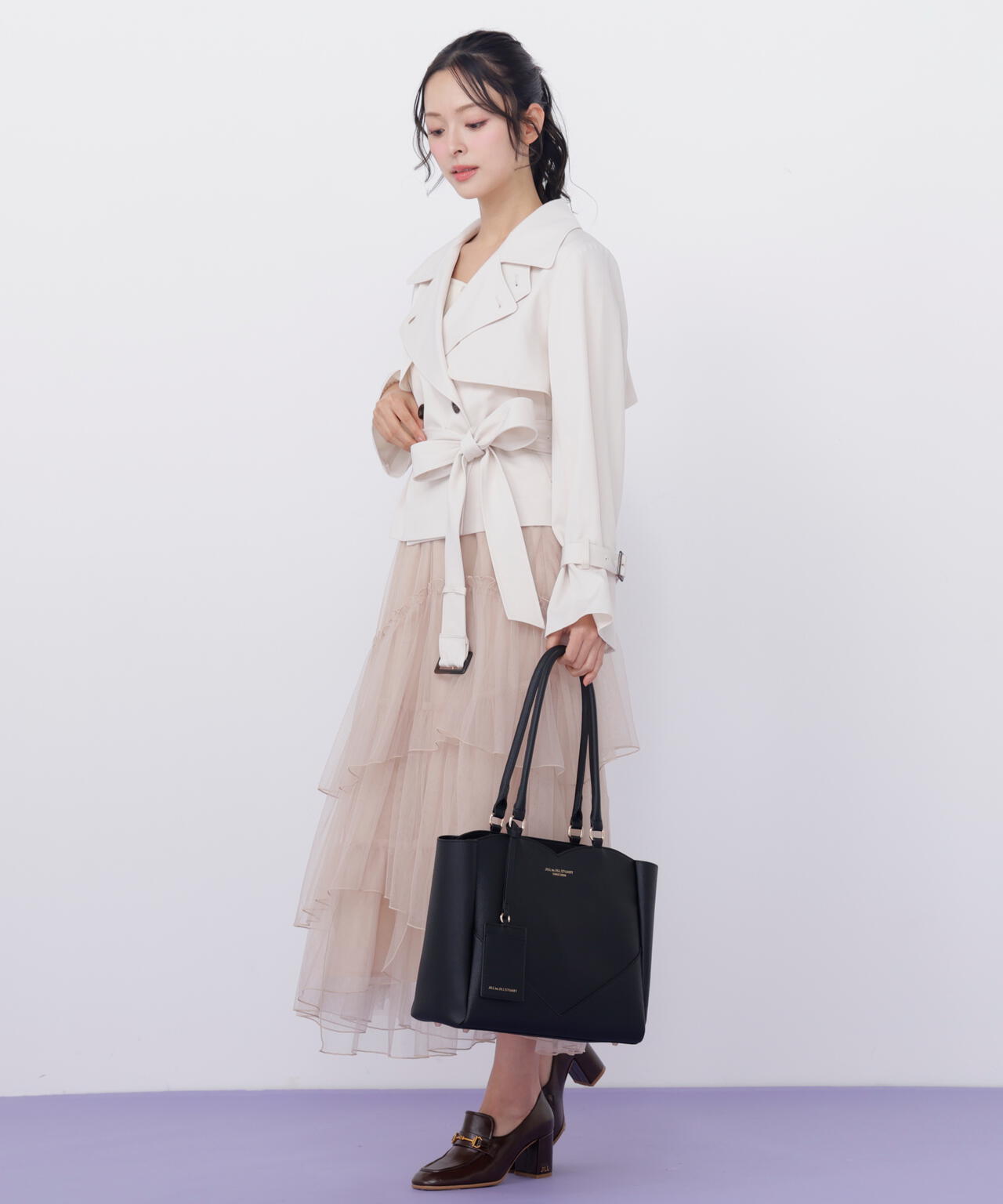 ハートカッティングA4トートバッグ