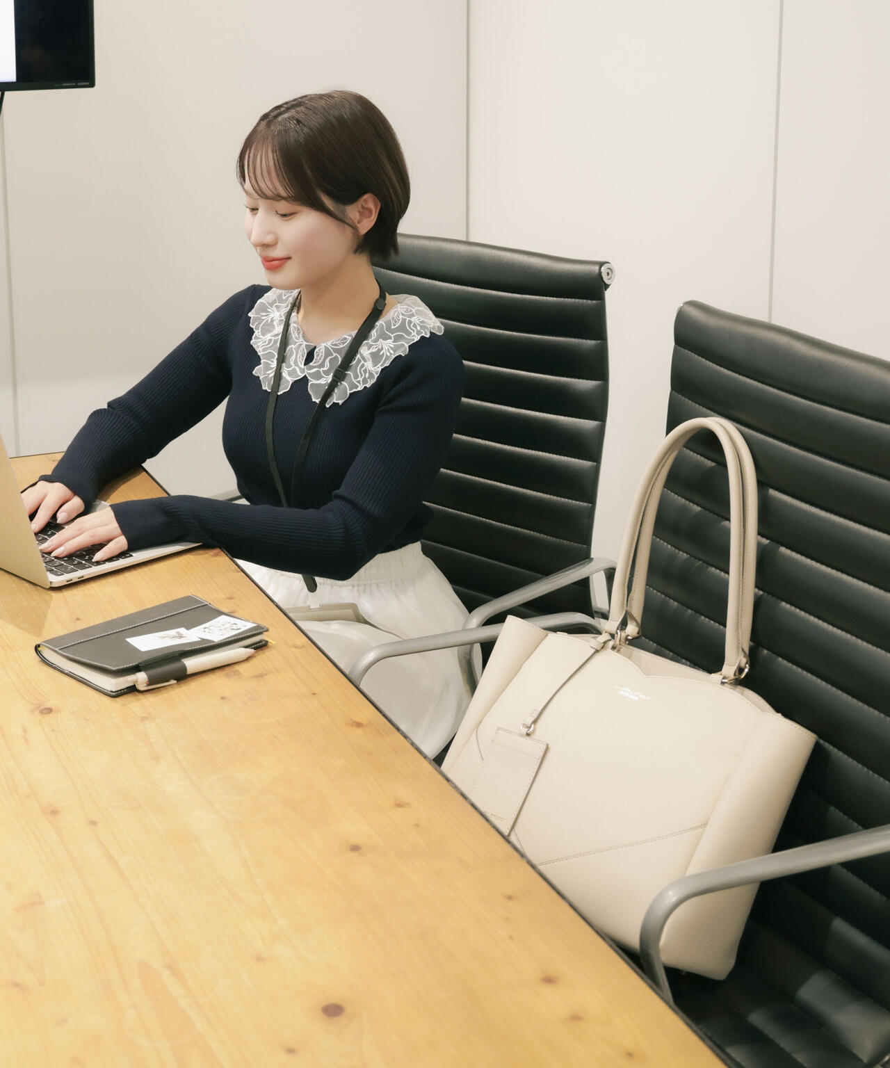 ハートカッティングA4トートバッグ