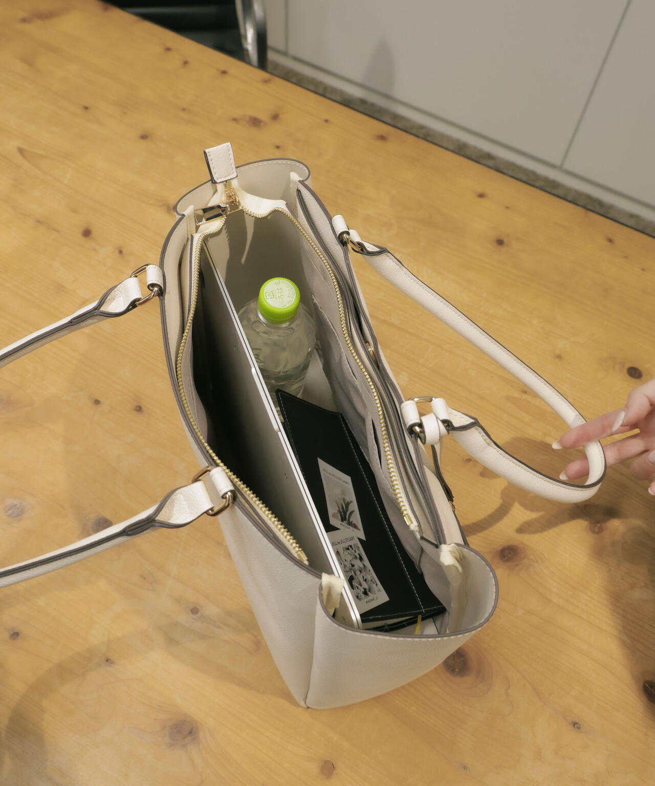 ハートカッティングA4トートバッグ