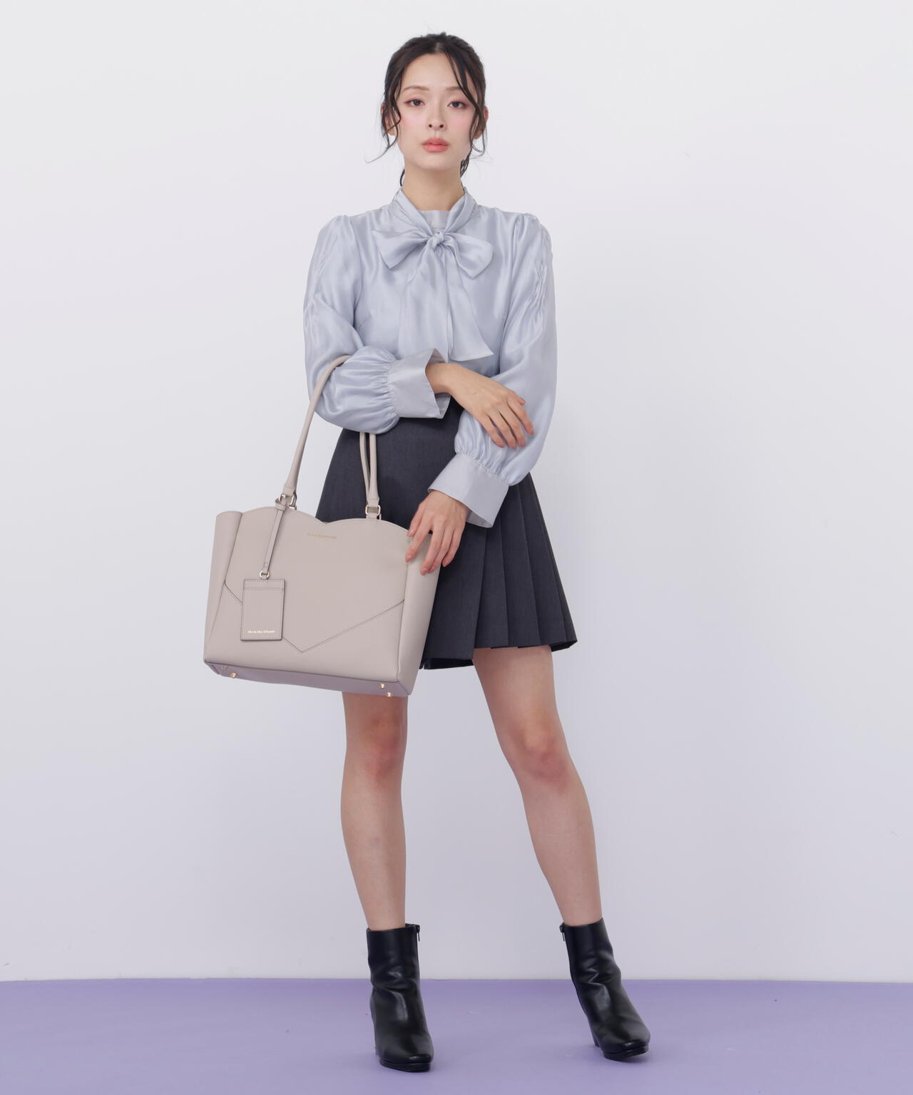 ハートカッティングA4トートバッグ