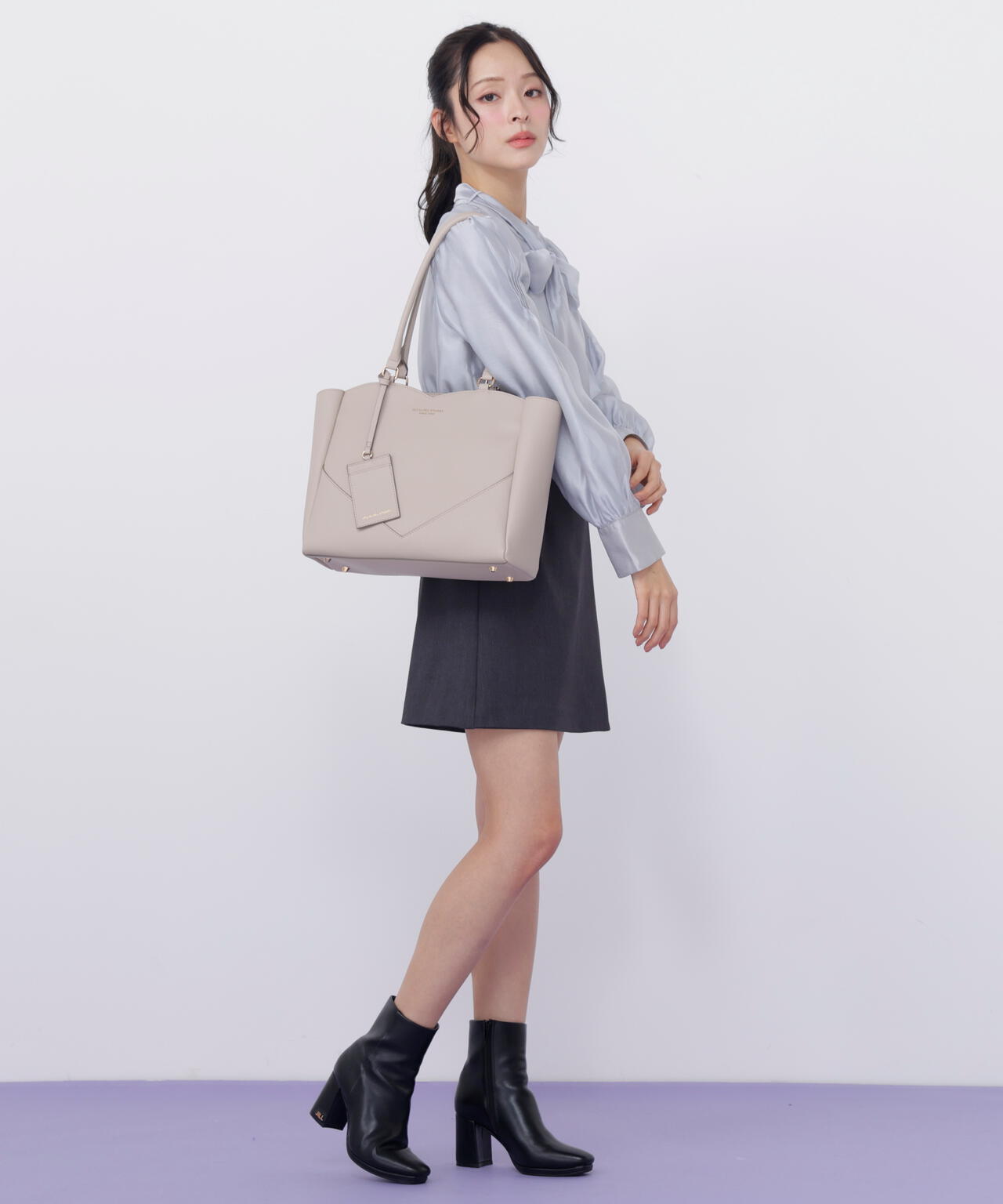 ハートカッティングA4トートバッグ