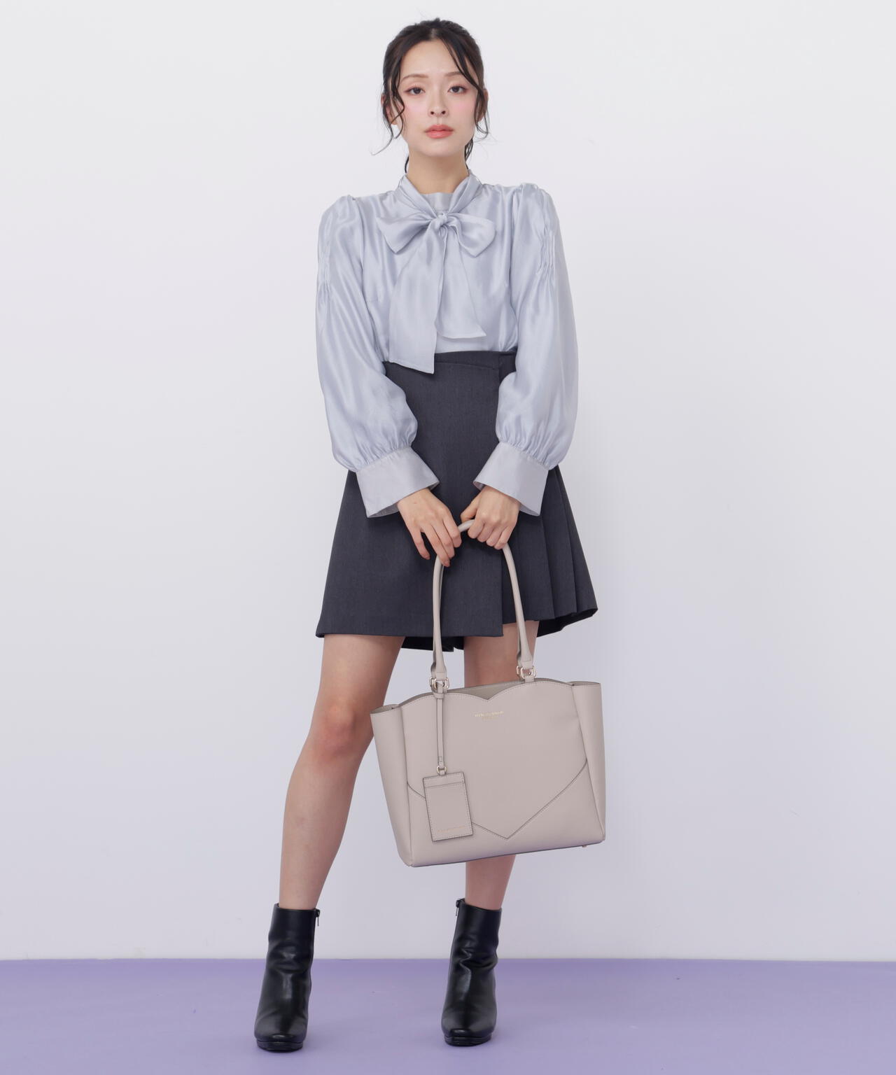 ハートカッティングA4トートバッグ