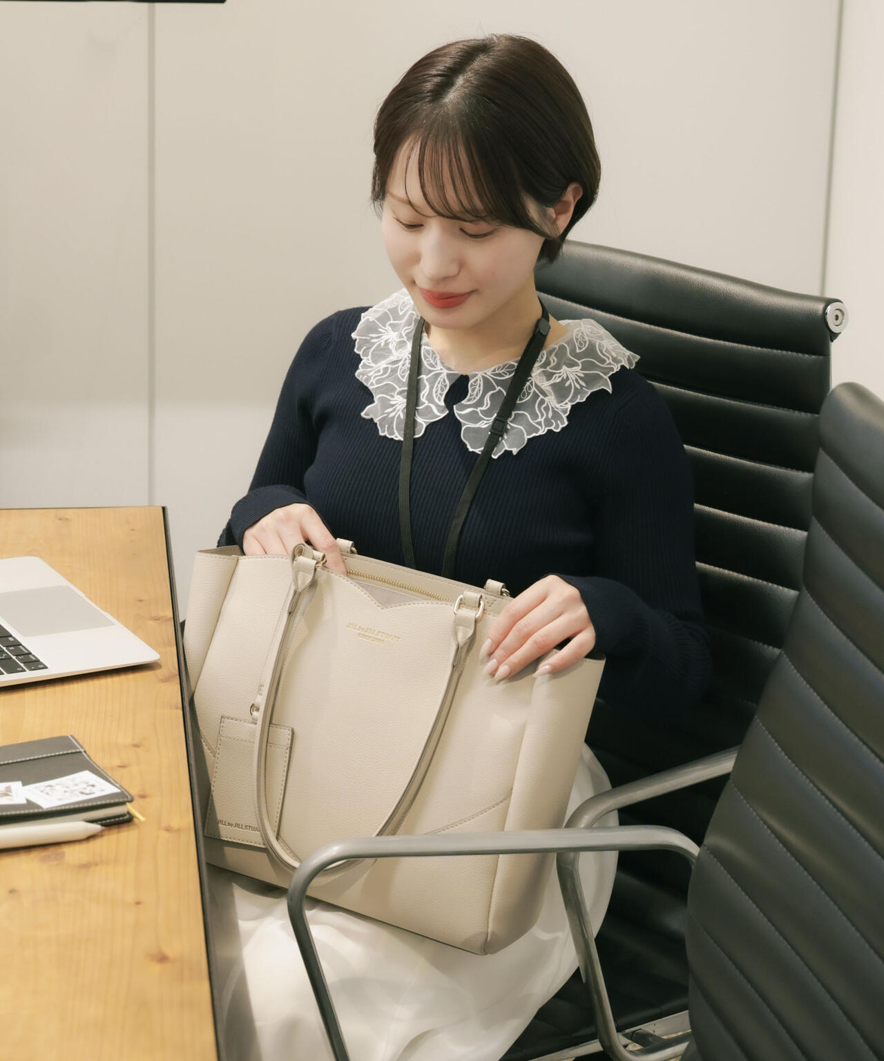 ハートカッティングA4トートバッグ