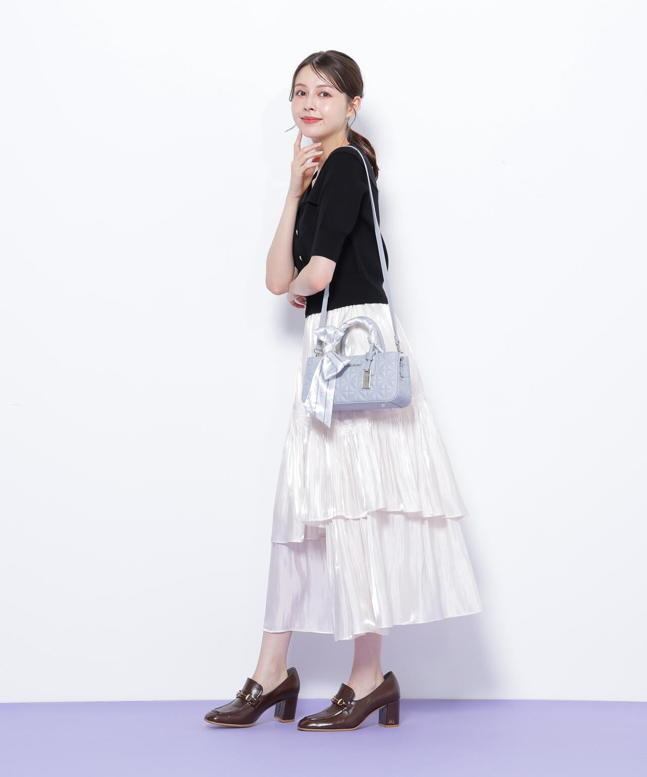 スカーフキルティングトートバッグ