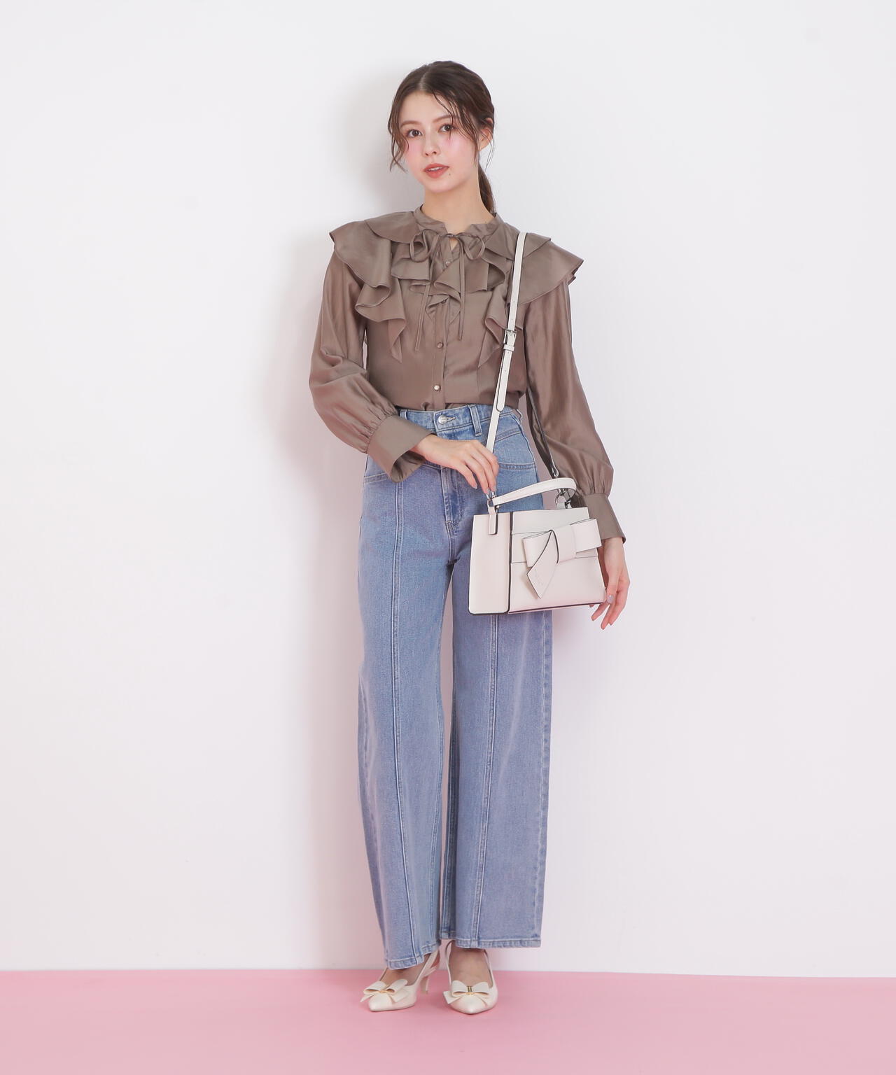 <リボンシリーズ>ワンハンドルバッグ