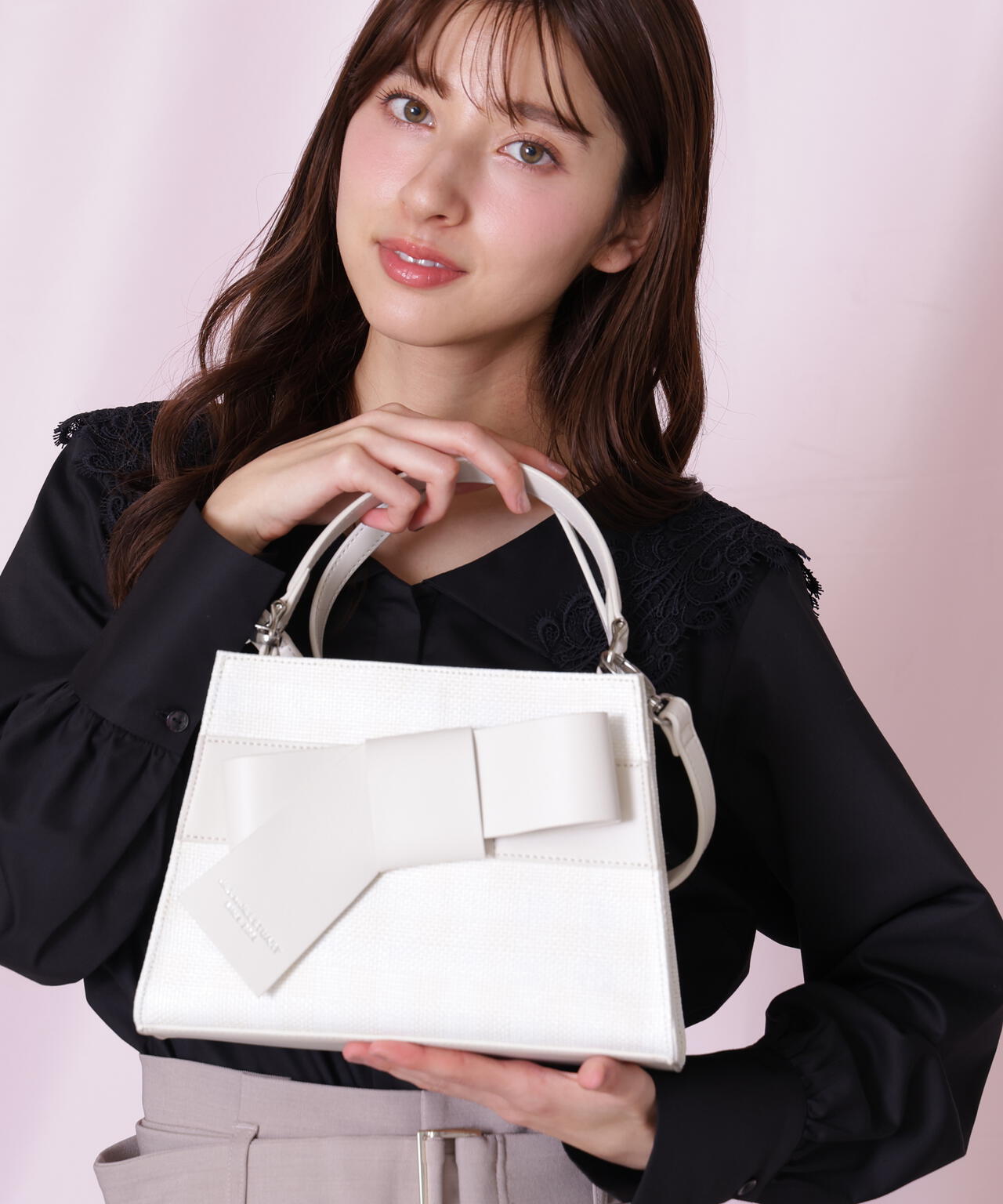 <リボンシリーズ>ワンハンドルバッグ