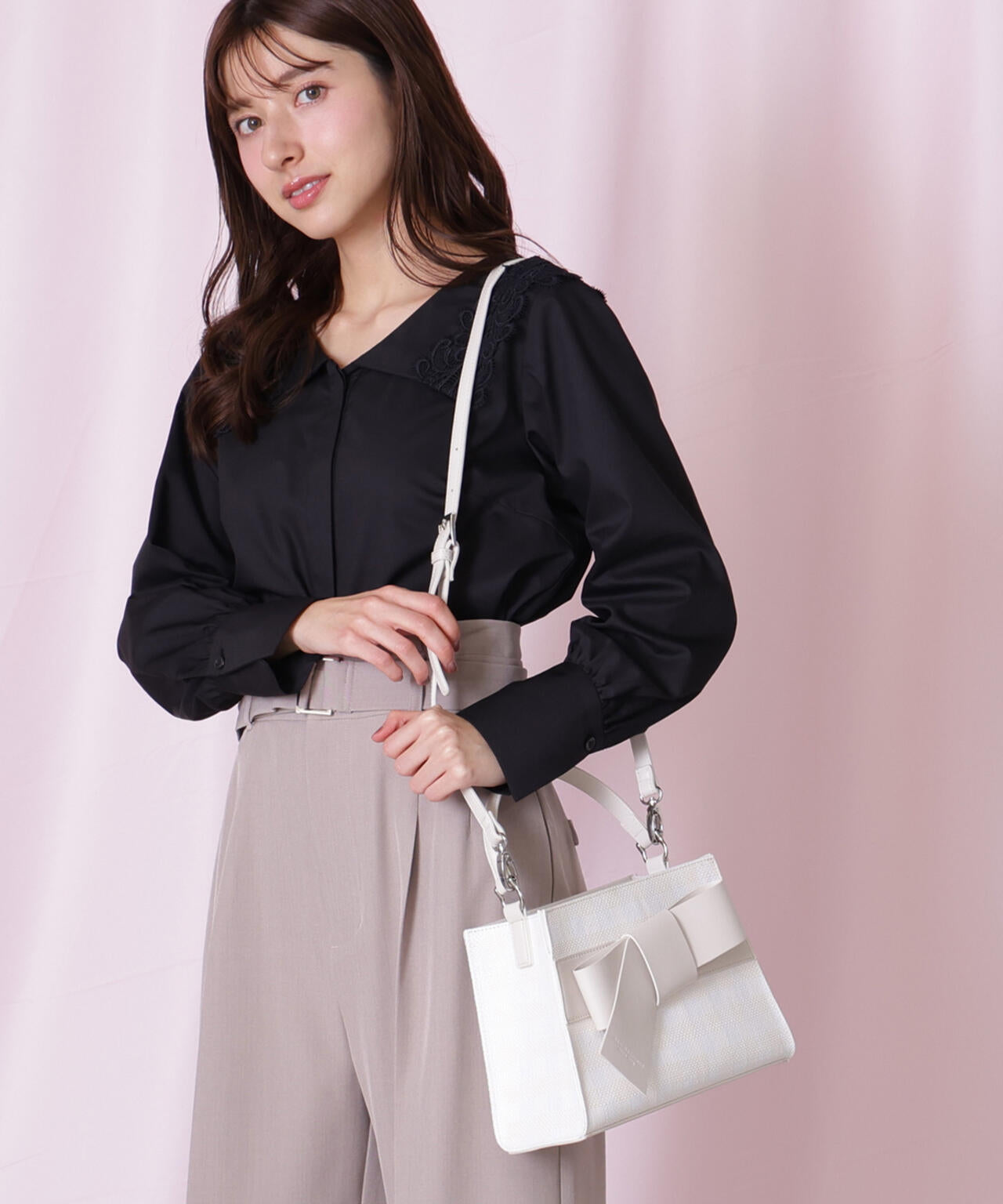 <リボンシリーズ>ワンハンドルバッグ