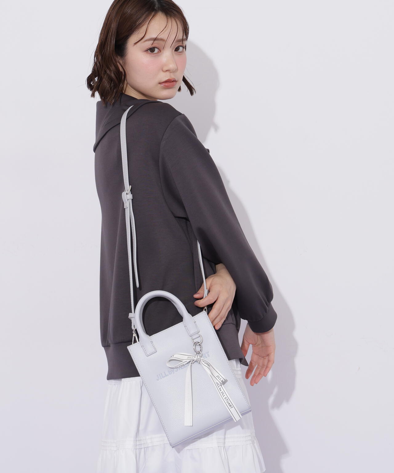 チャーム付きミニトートバッグ
