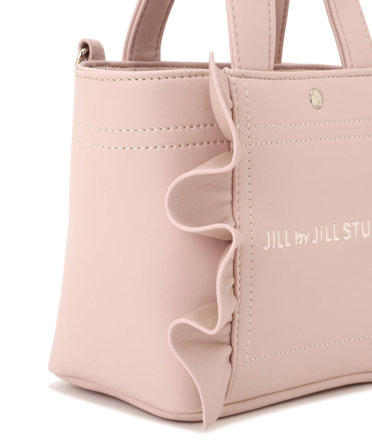 <フリルトートミニ>フェイクレザー