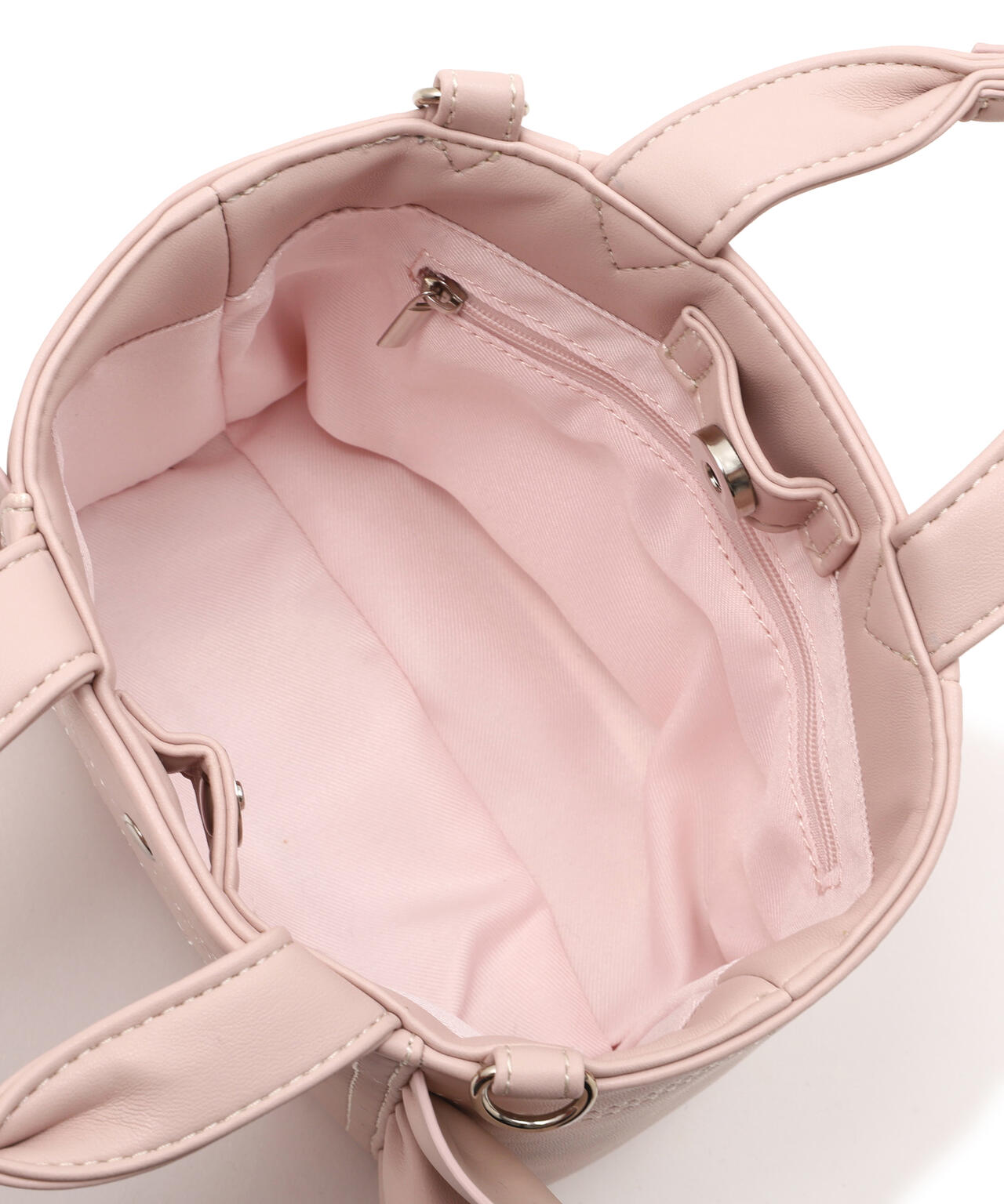 <フリルトートミニ>フェイクレザー