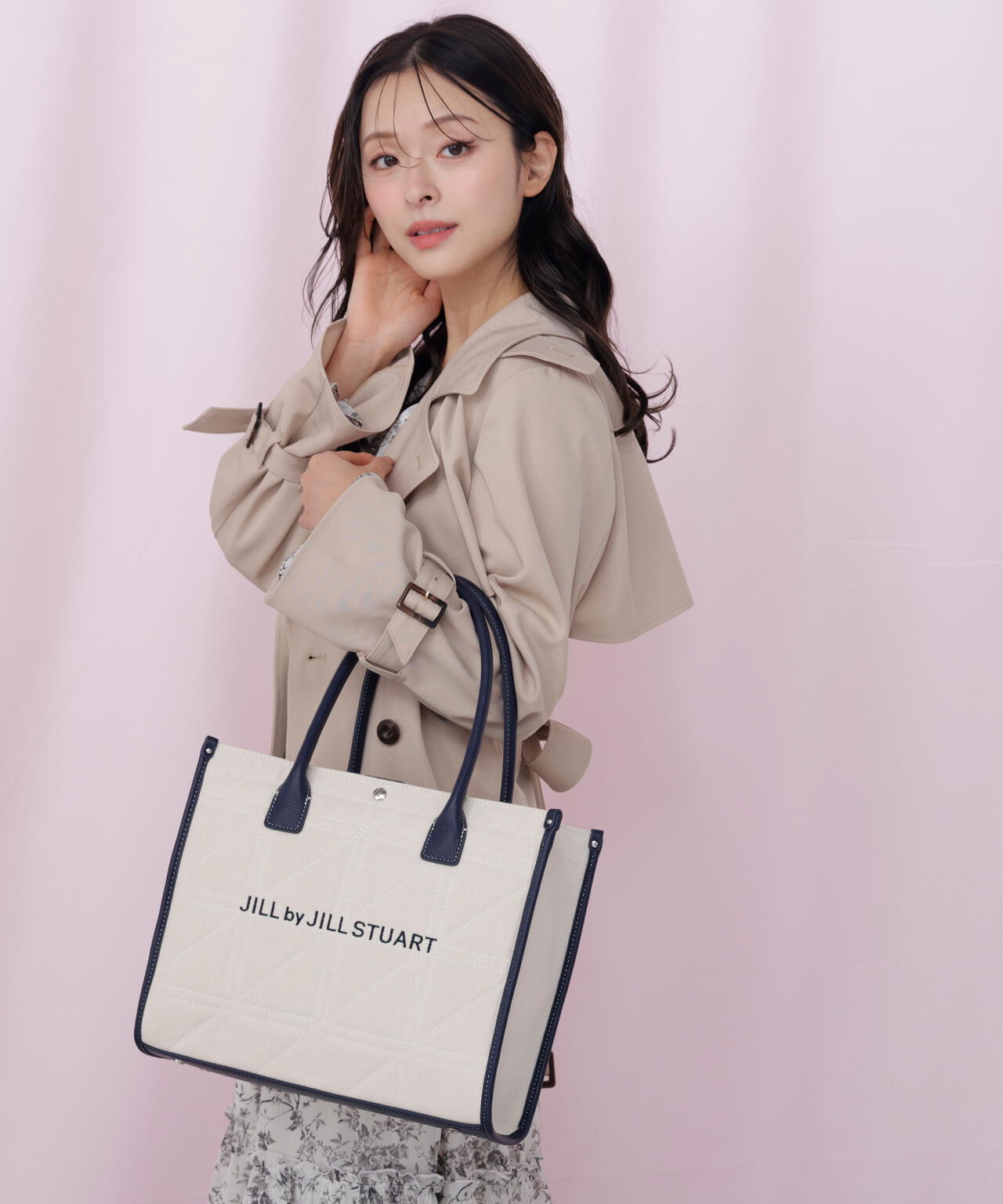 ステッチパイピングトート大