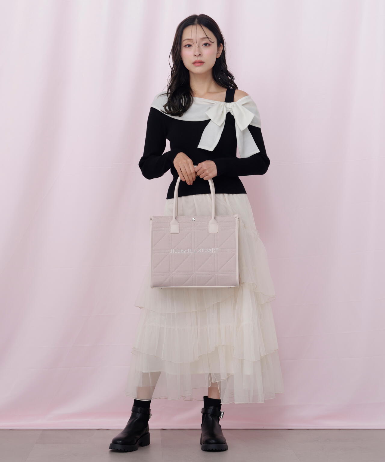 ステッチパイピングトート大