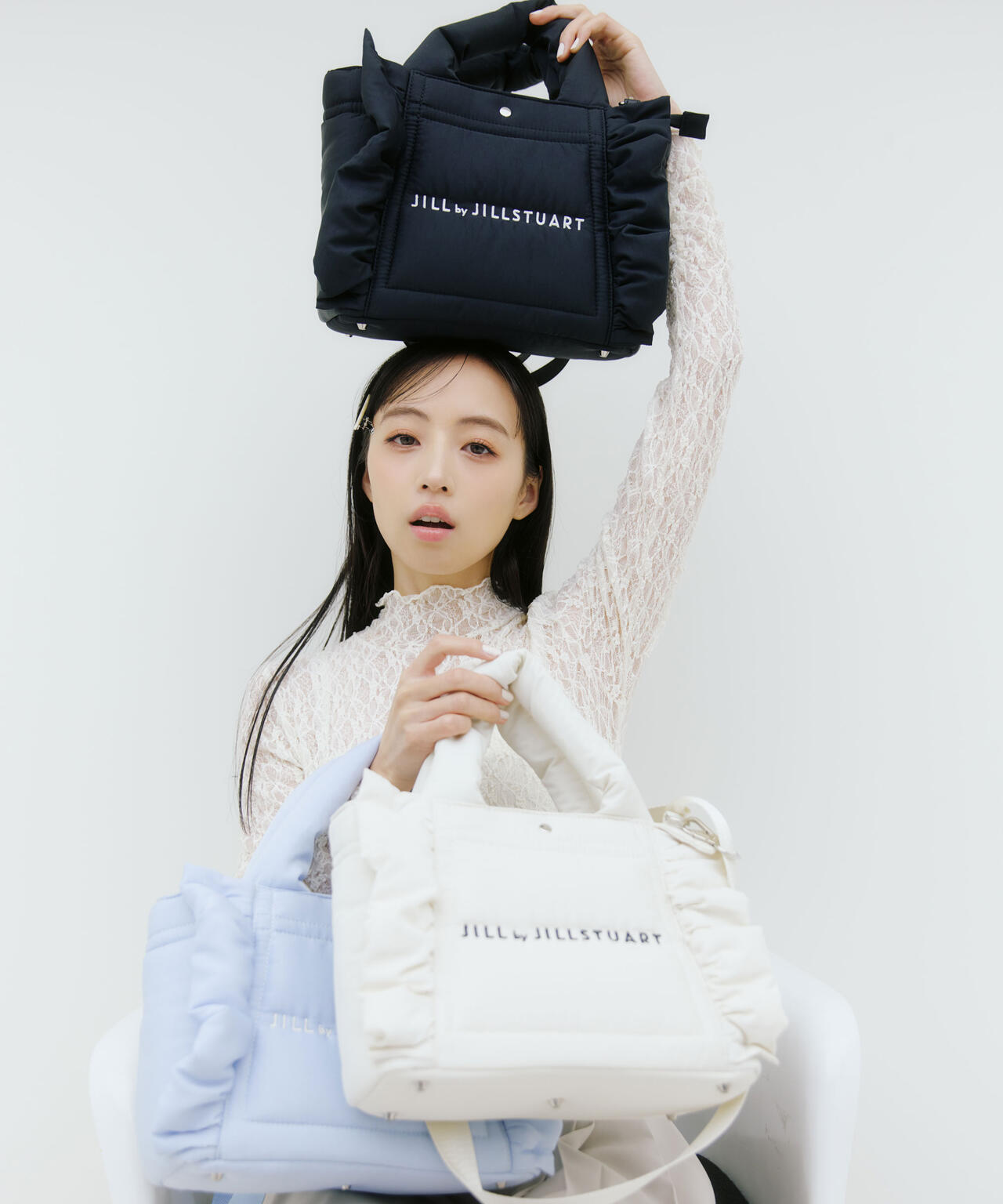 パフフリルトート