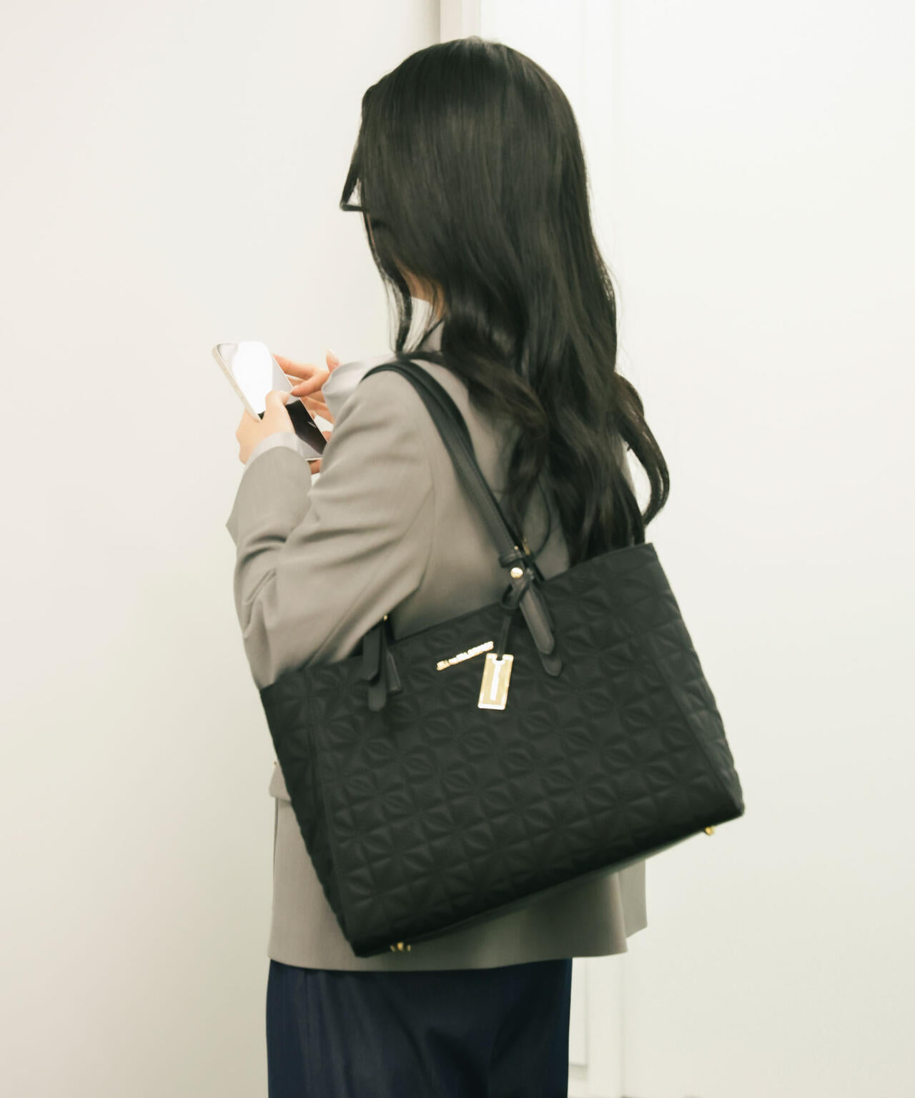 キルティングA4トートバッグ