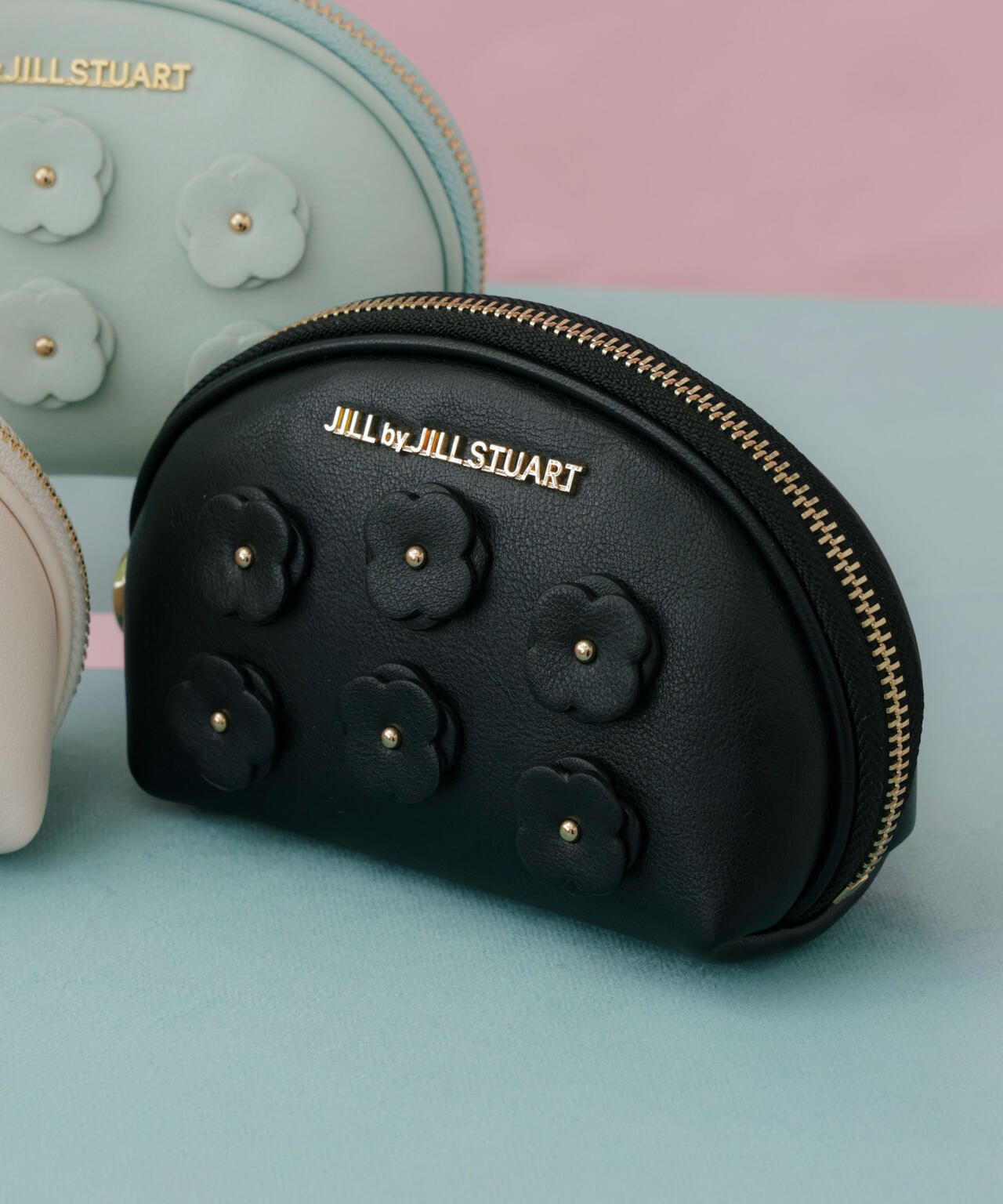 フラワーモチーフポーチ