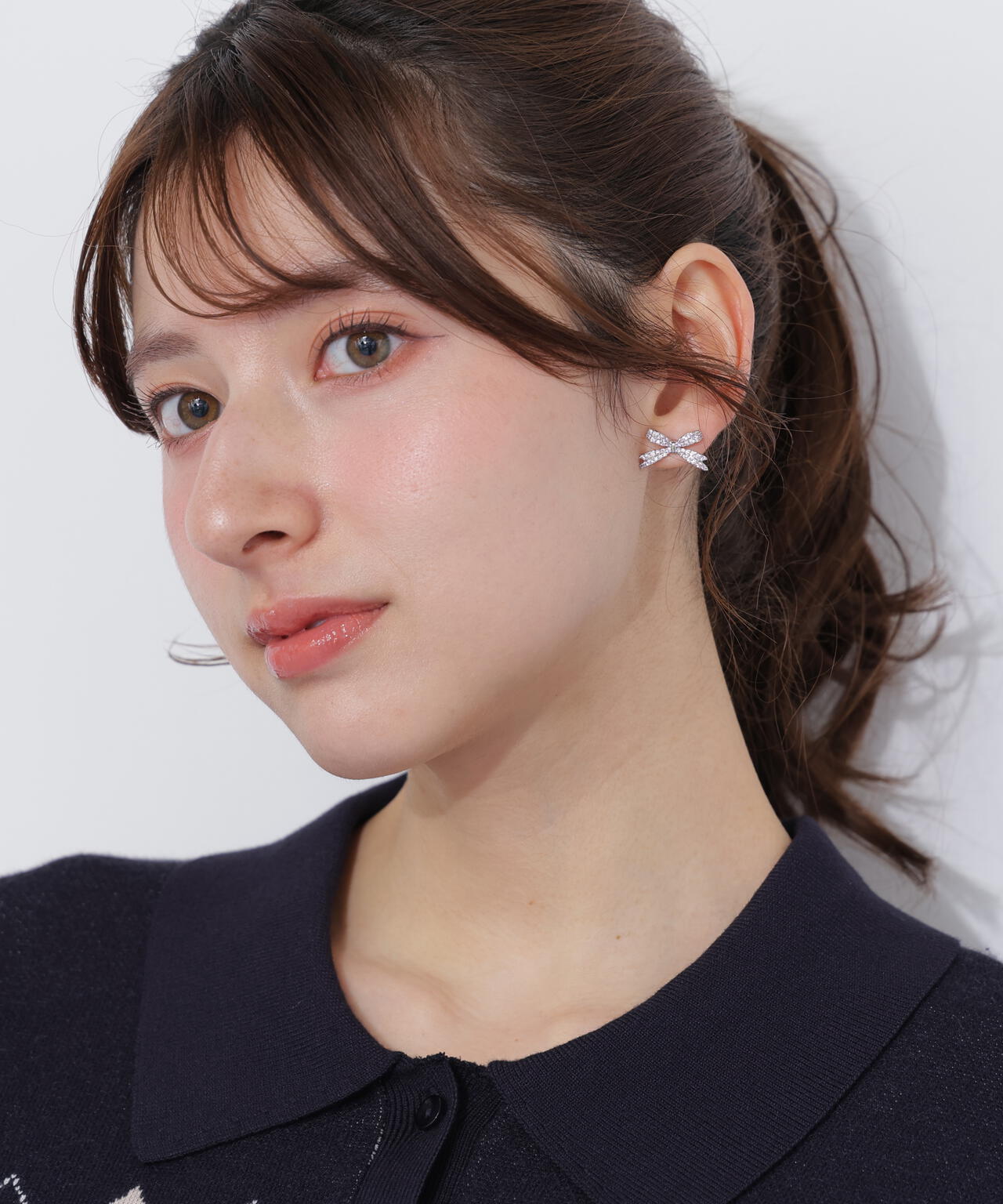 Cubic パヴェリボンピアス