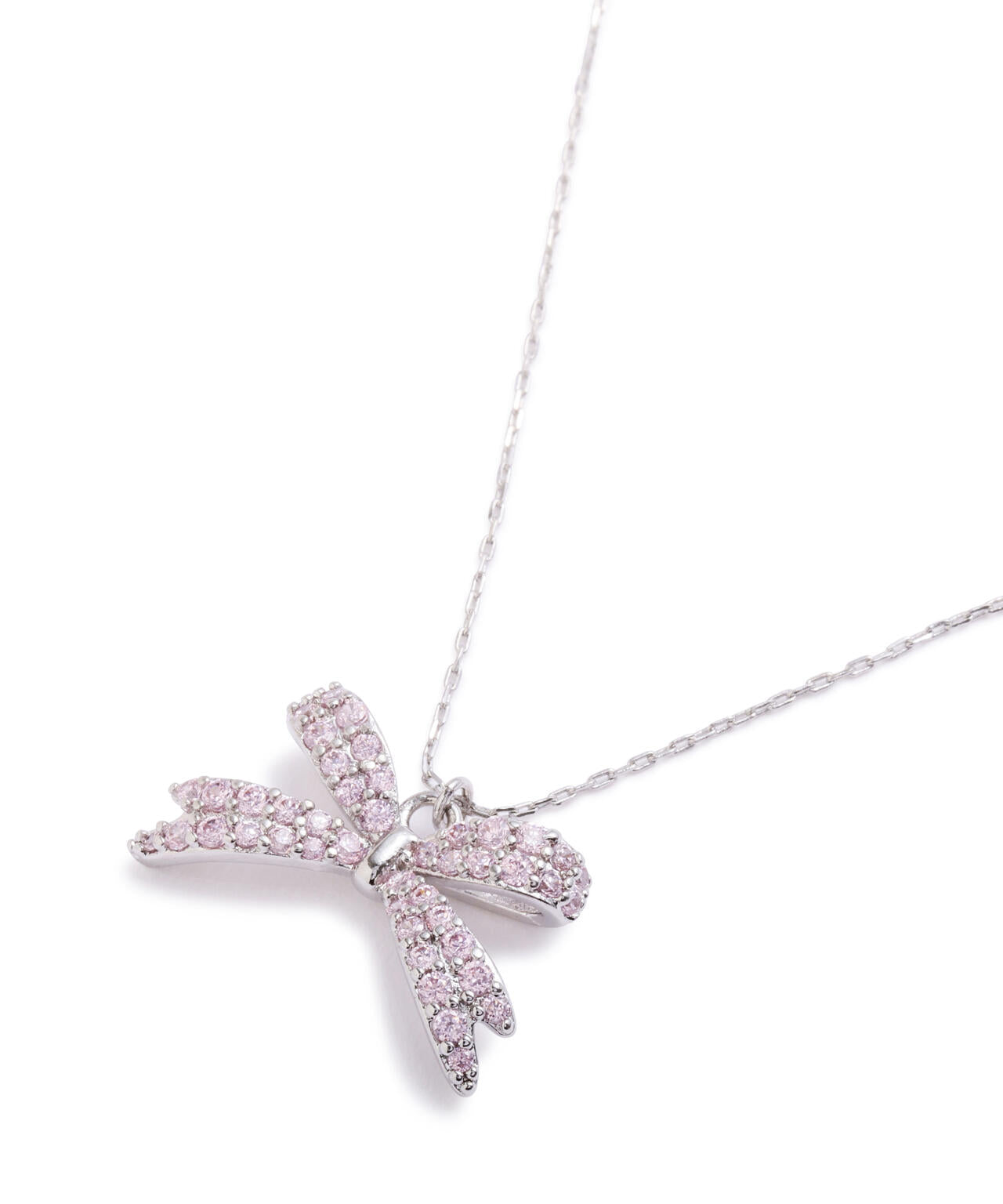 Cubic パヴェリボンネックレス