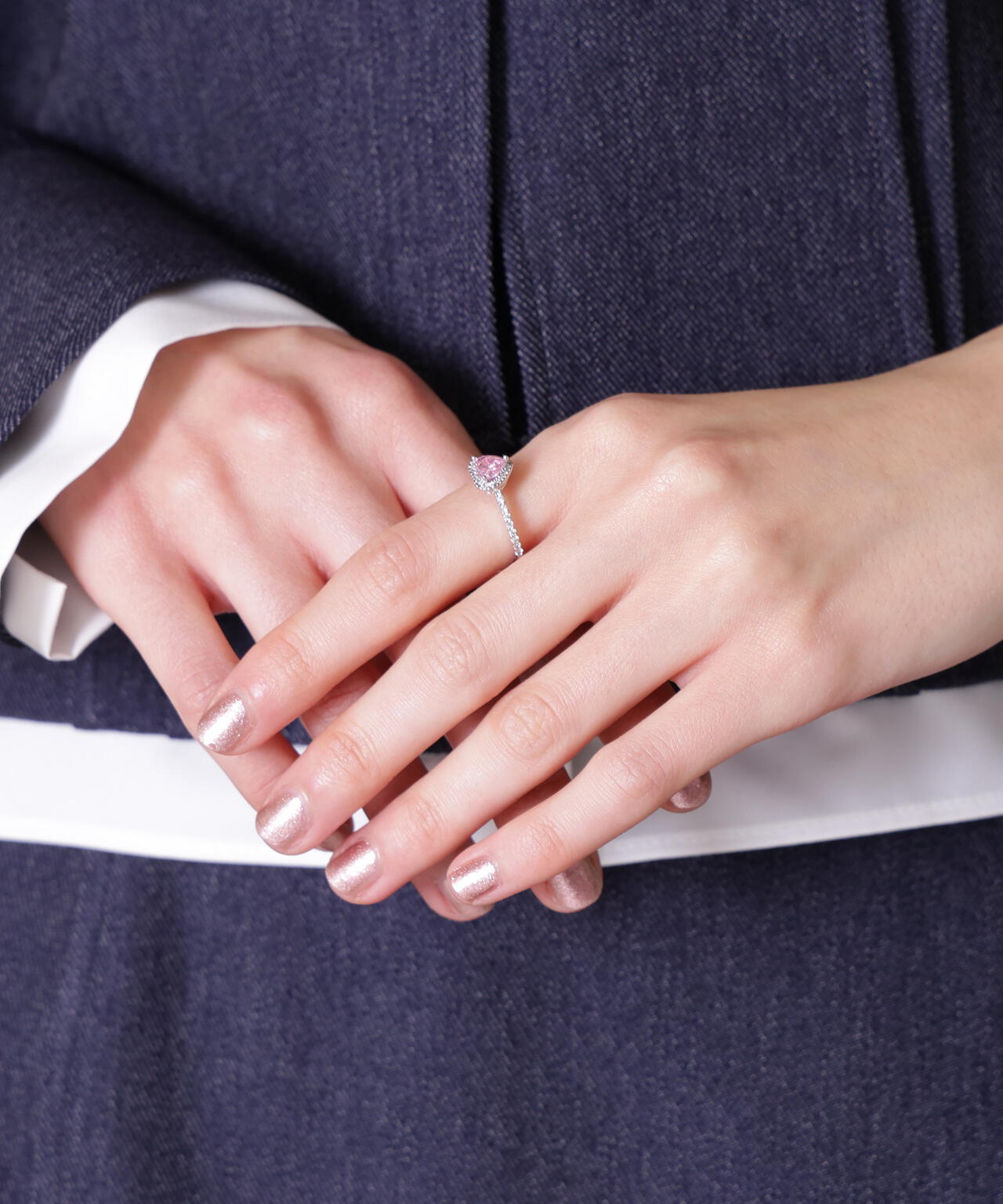 Cubic プチハートリング