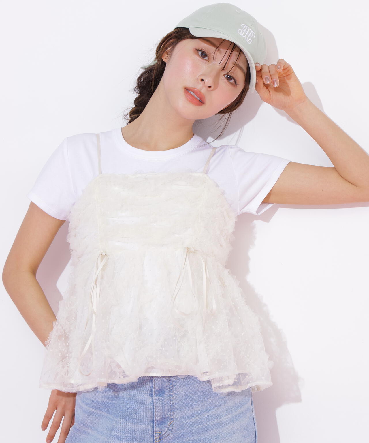 <ニューエラコラボ>バックリボンキャップ