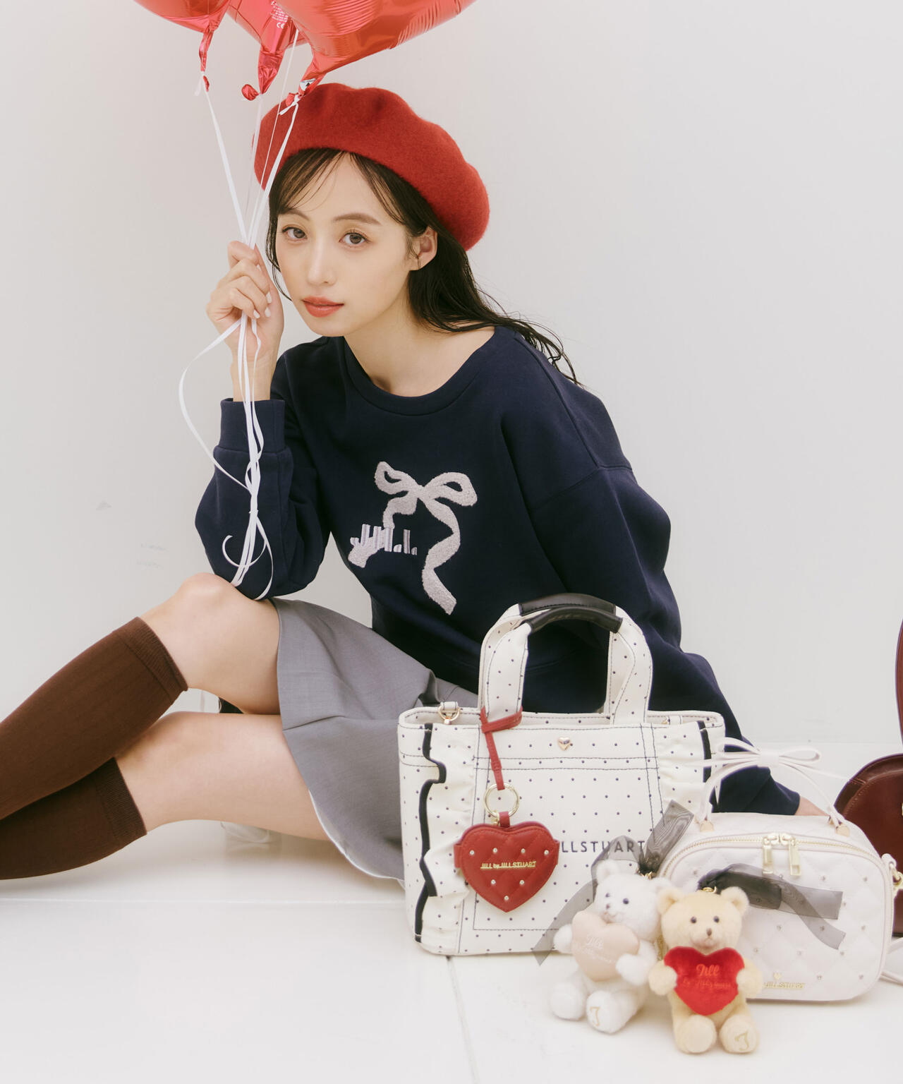 キルティングビジューミラーチャーム