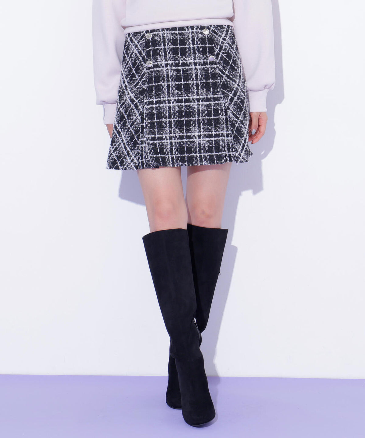カルゼチェックミニスカート