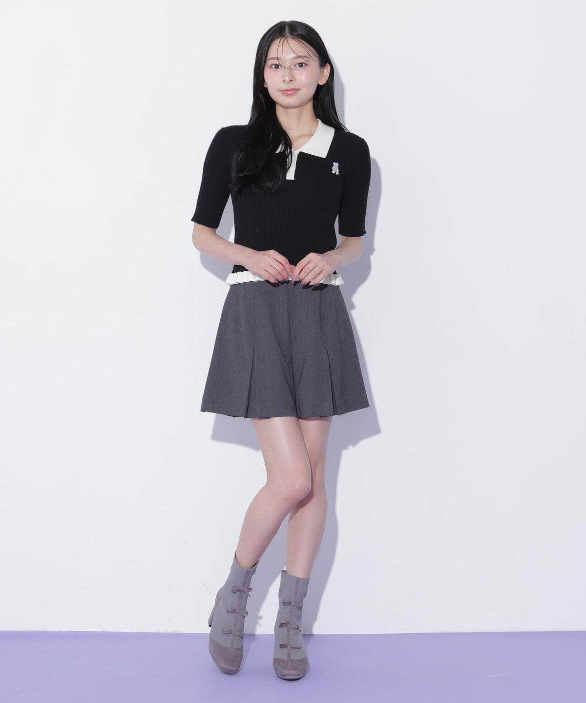 ビット付きショートパンツ