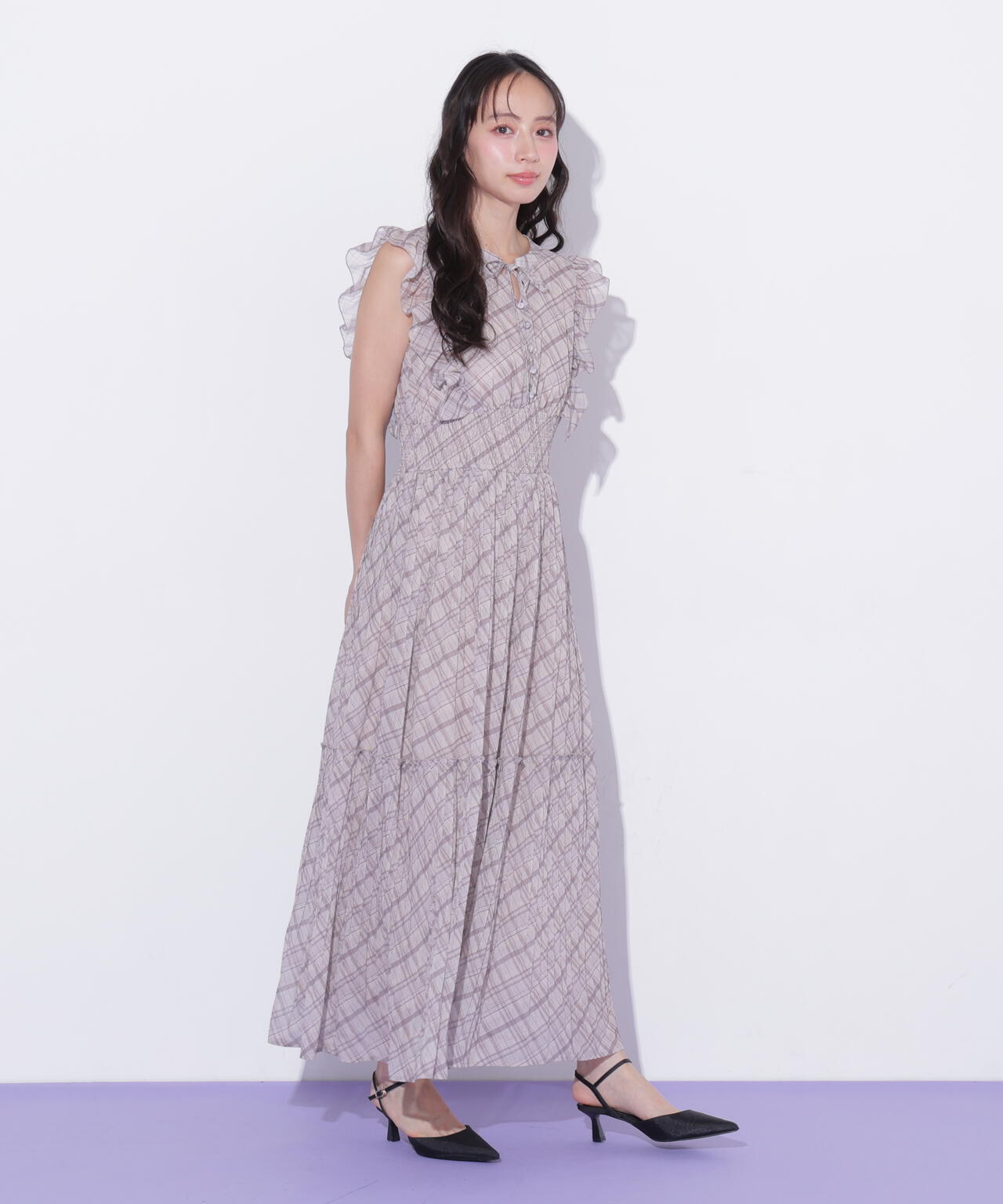 シアープリーツワンピース