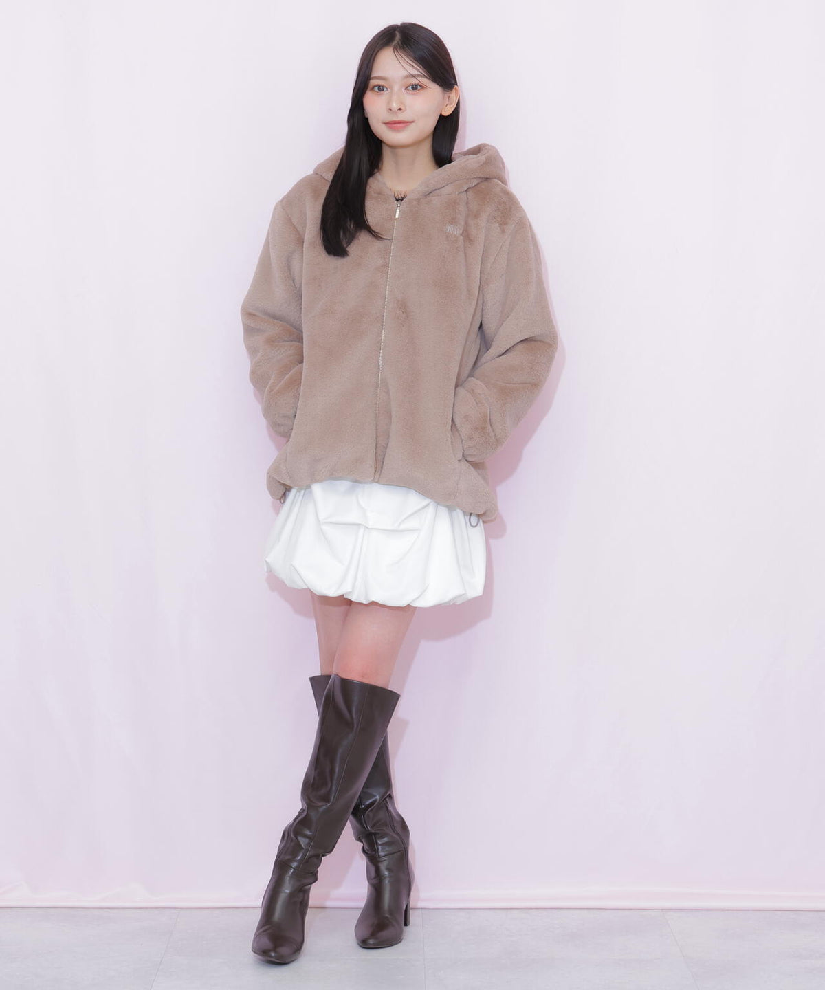 フェイクファーブルゾン
