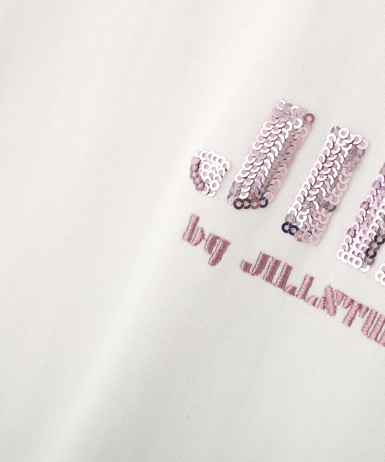 スパンコールロゴ刺繍Tシャツ OC