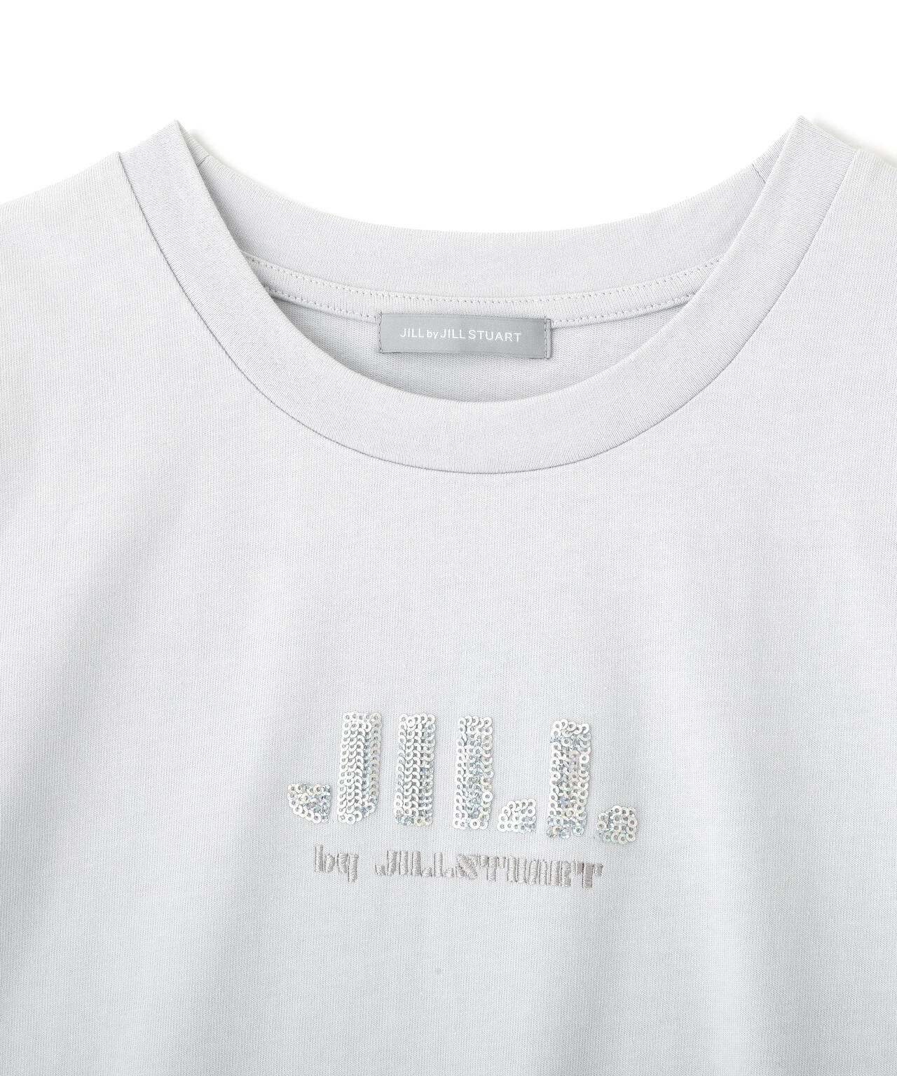 スパンコールロゴ刺繍Tシャツ OC