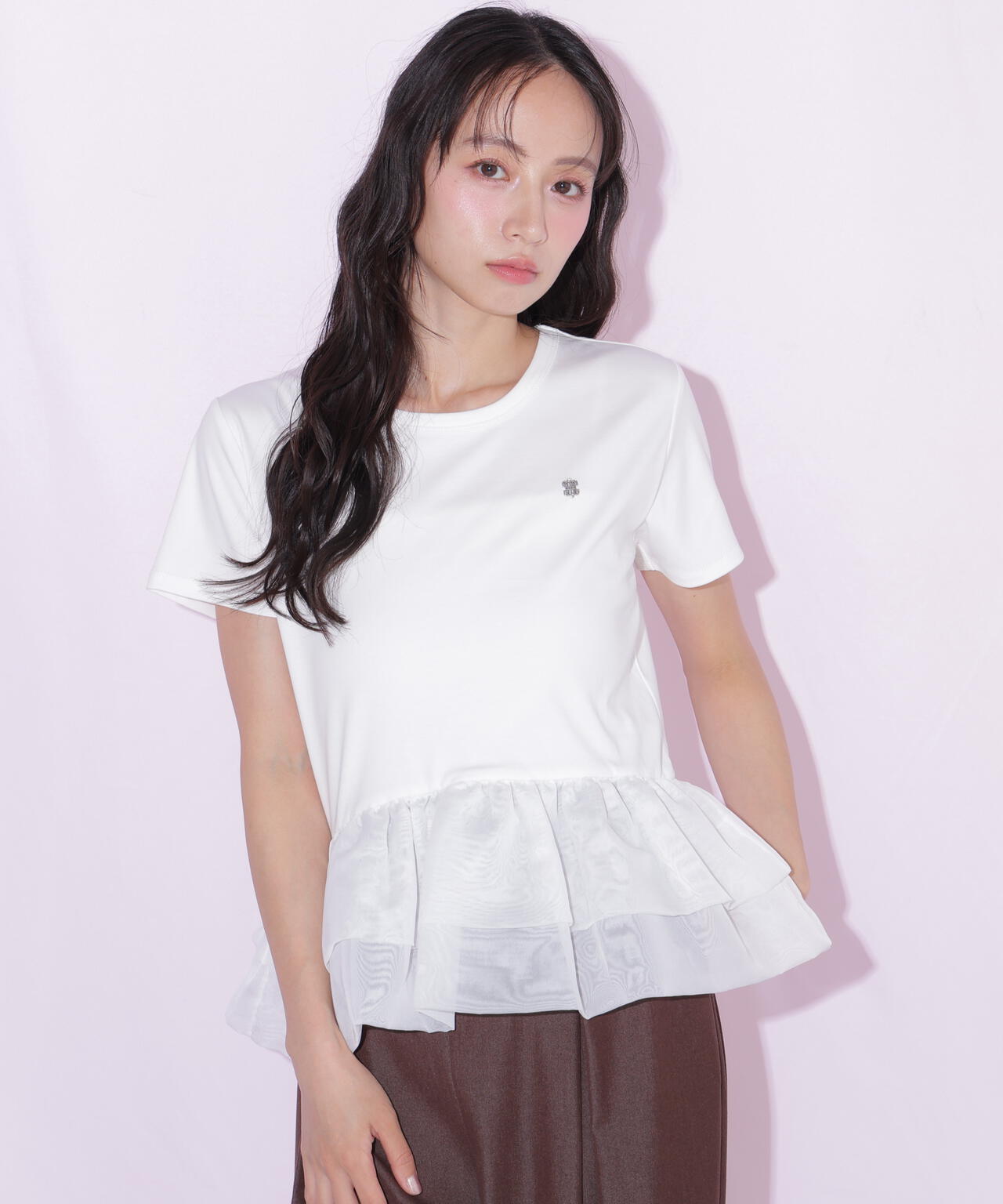 裾バルーンTシャツ