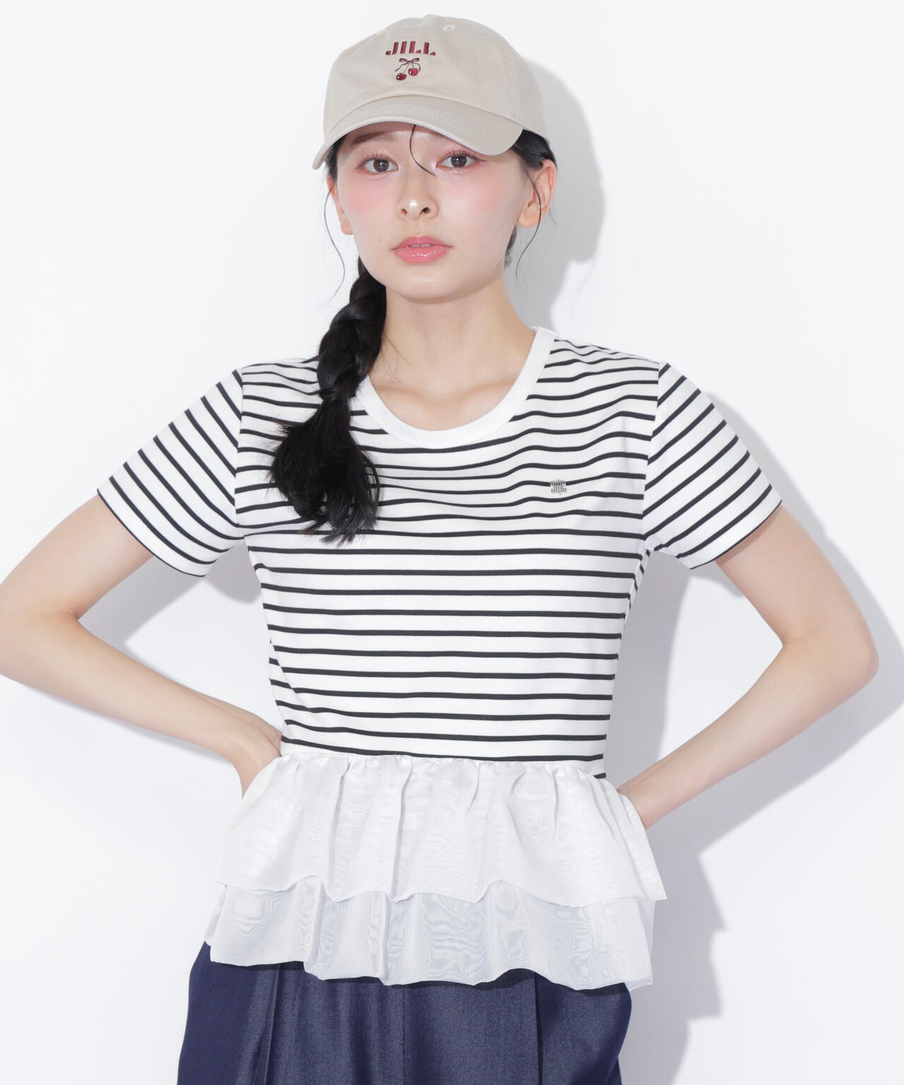 裾バルーンTシャツ