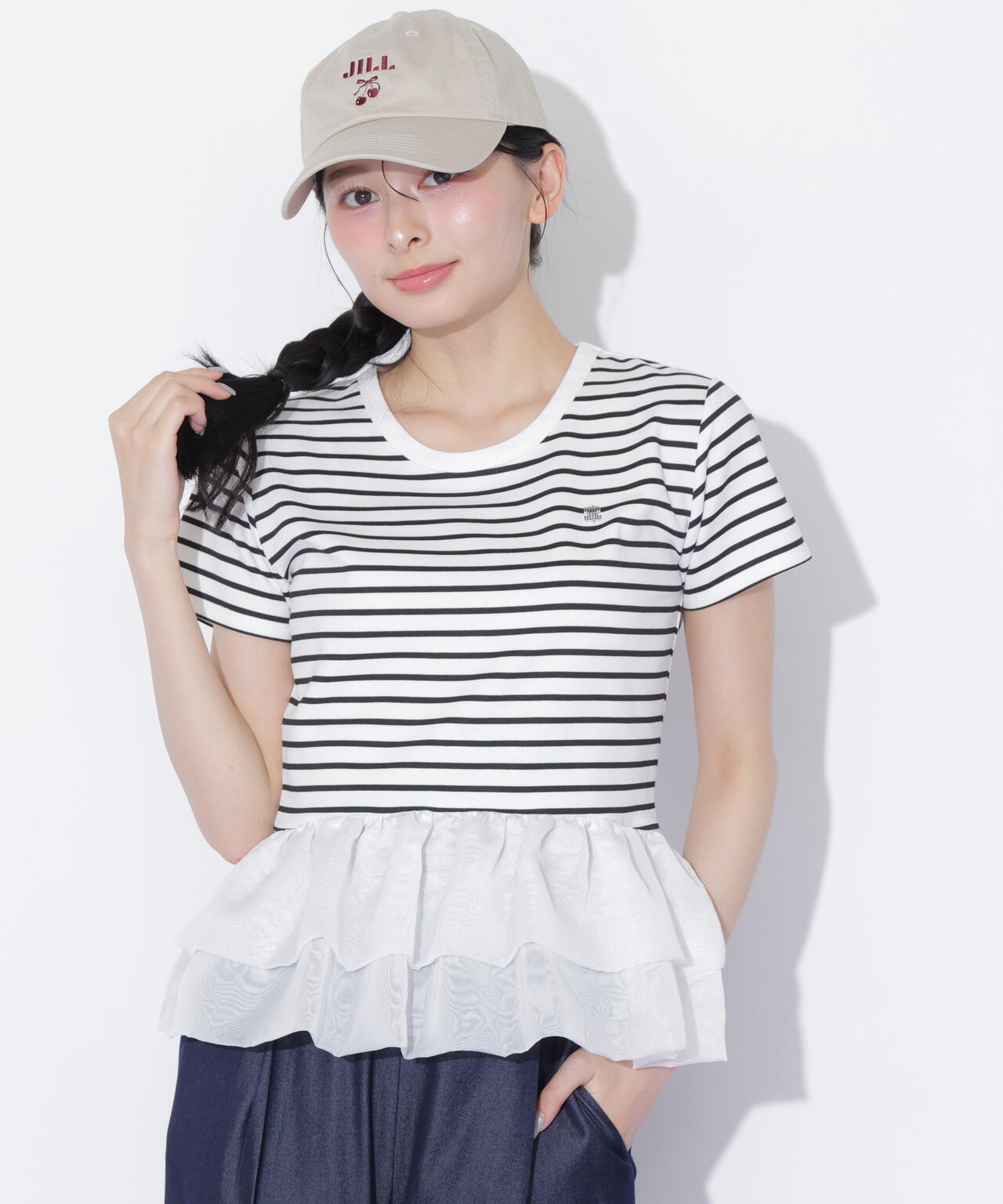 裾バルーンTシャツ