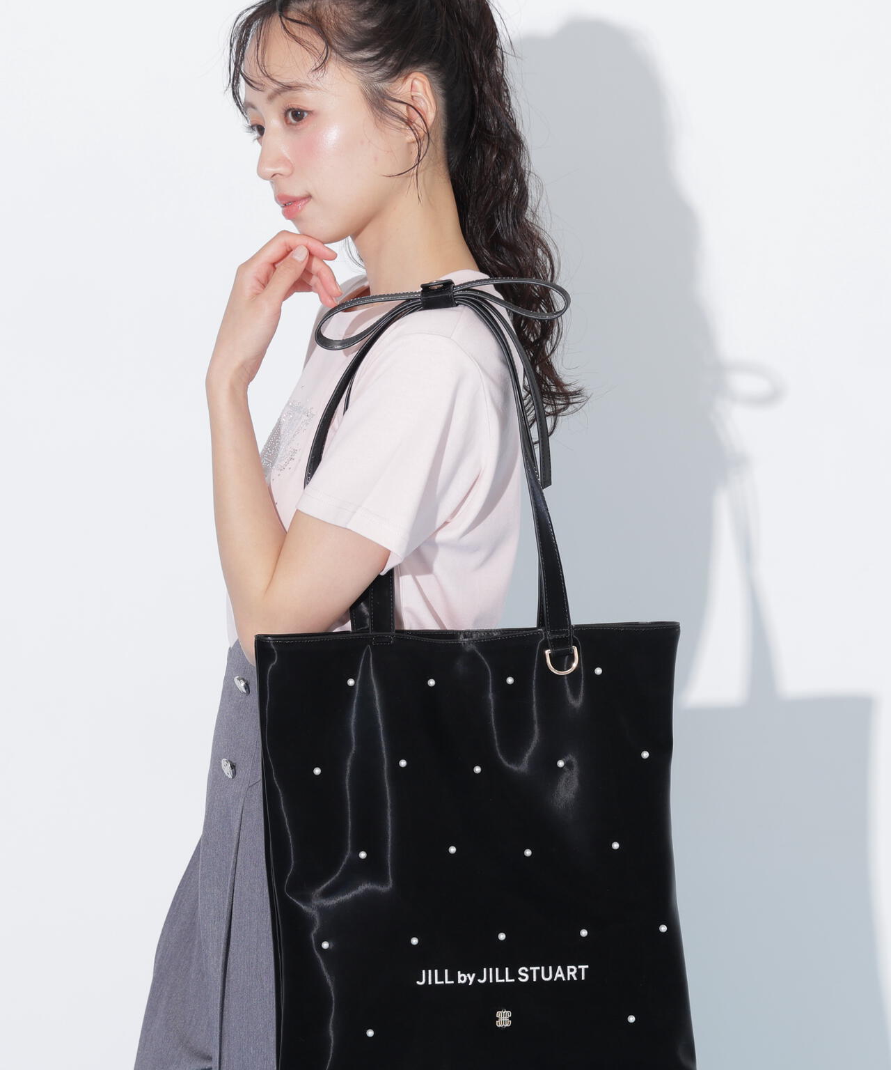 【6/12 10:00~6/15 SPECIAL COUPON 対象商品】リボンハンドルトートバッグ