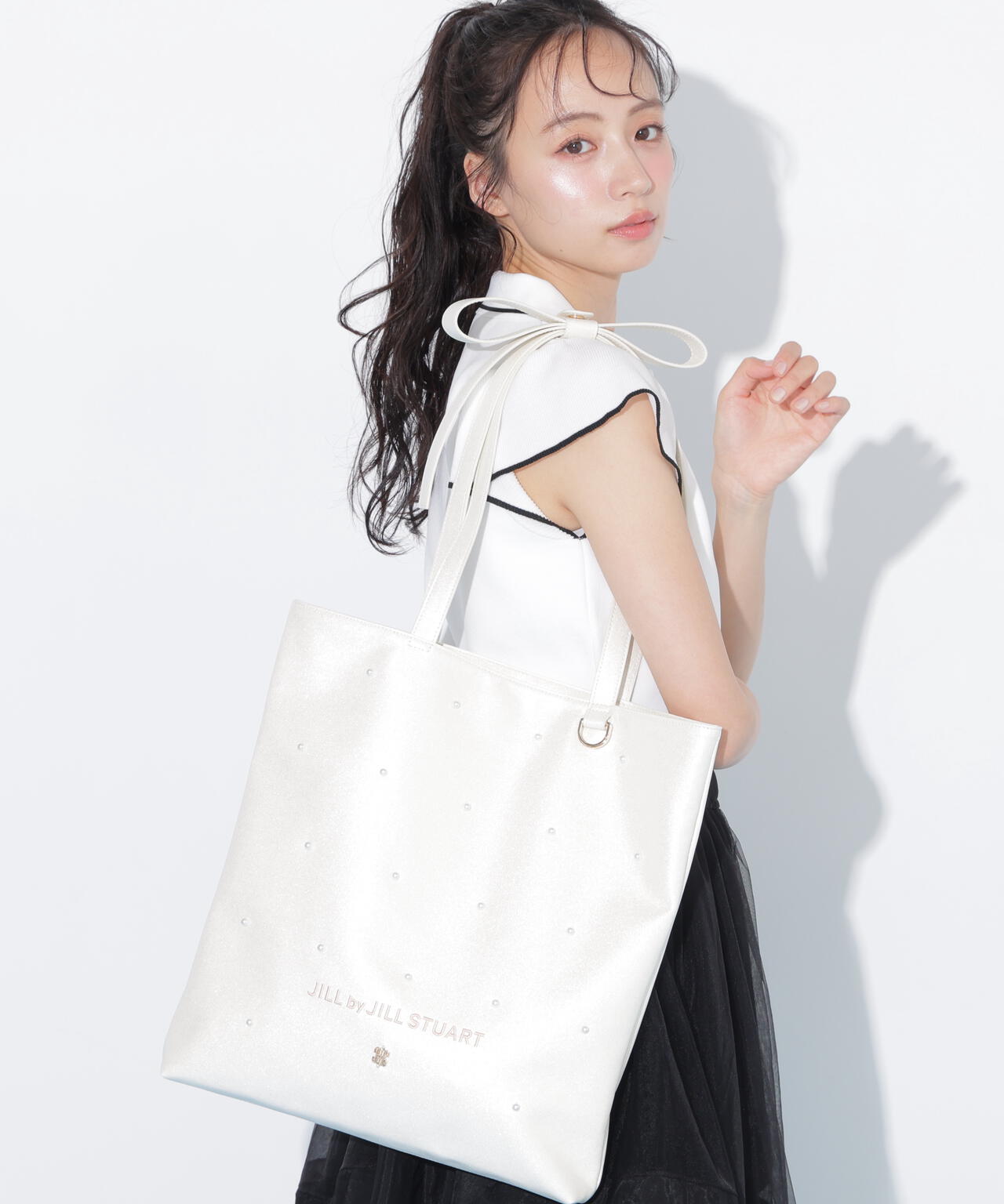 【6/12 10:00~6/15 SPECIAL COUPON 対象商品】リボンハンドルトートバッグ