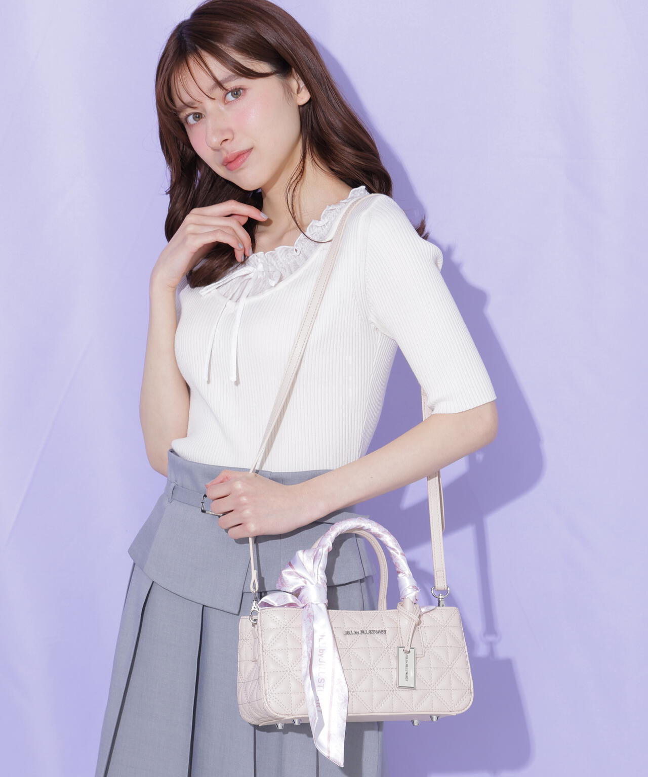 【6/12 10:00~6/15 SPECIAL COUPON 対象商品】スカーフキルティングトート