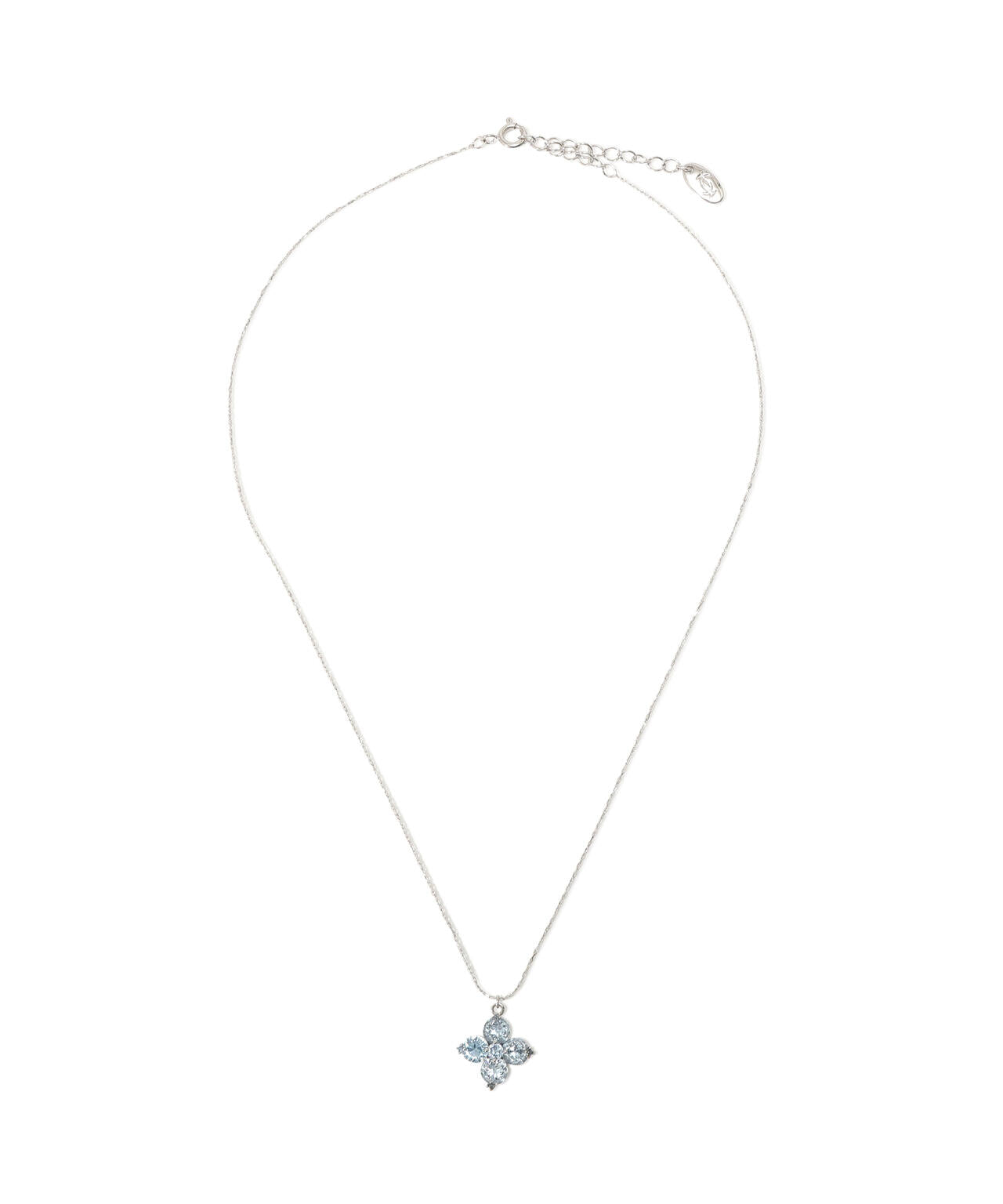 Cubic 大粒クローバーネックレス